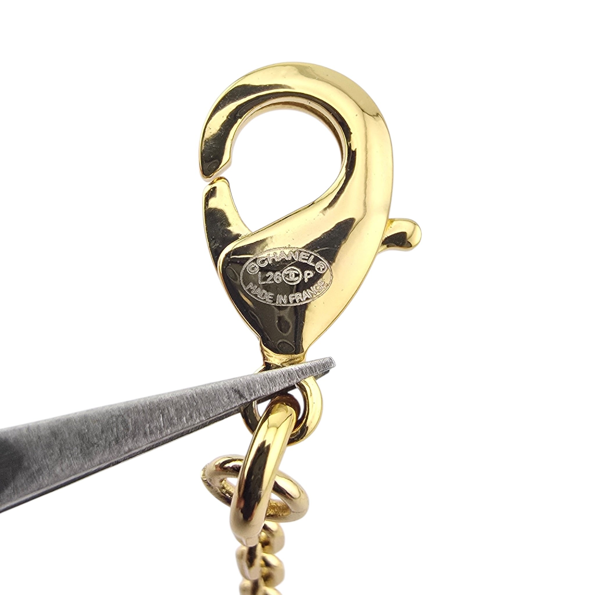 Chanel CC Gold Horse Riding Pendant Necklace 2026 CHANEL
