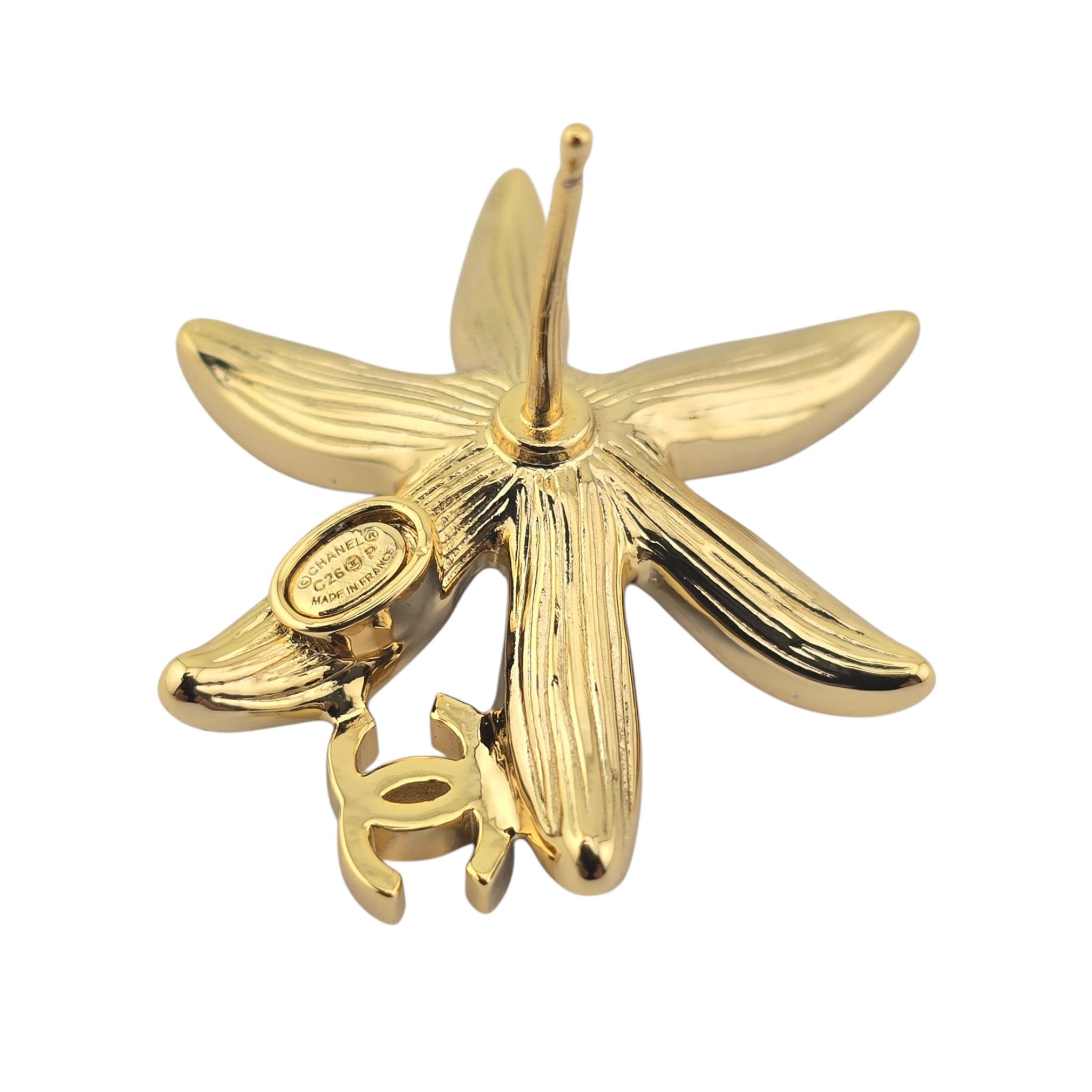 Chanel CC Blue Stud Floral Earrings 2026 CHANEL