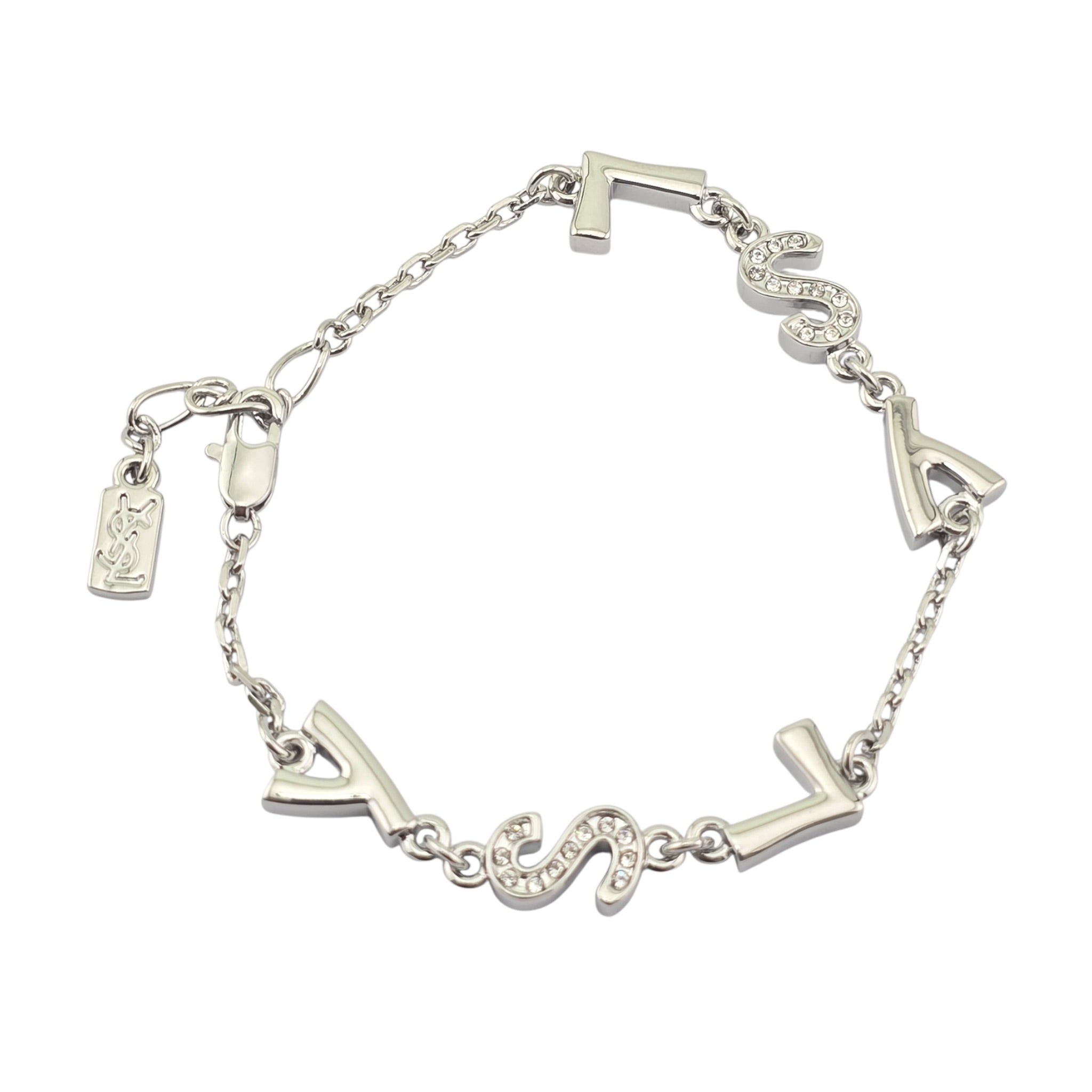 YSL Saint Laurent Silver Bracelet SAINT LAURENT