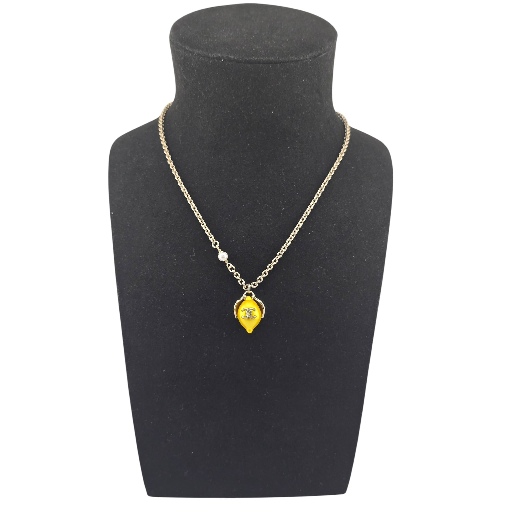 Chanel CC Lemon Pendant Necklace 2026 CHANEL