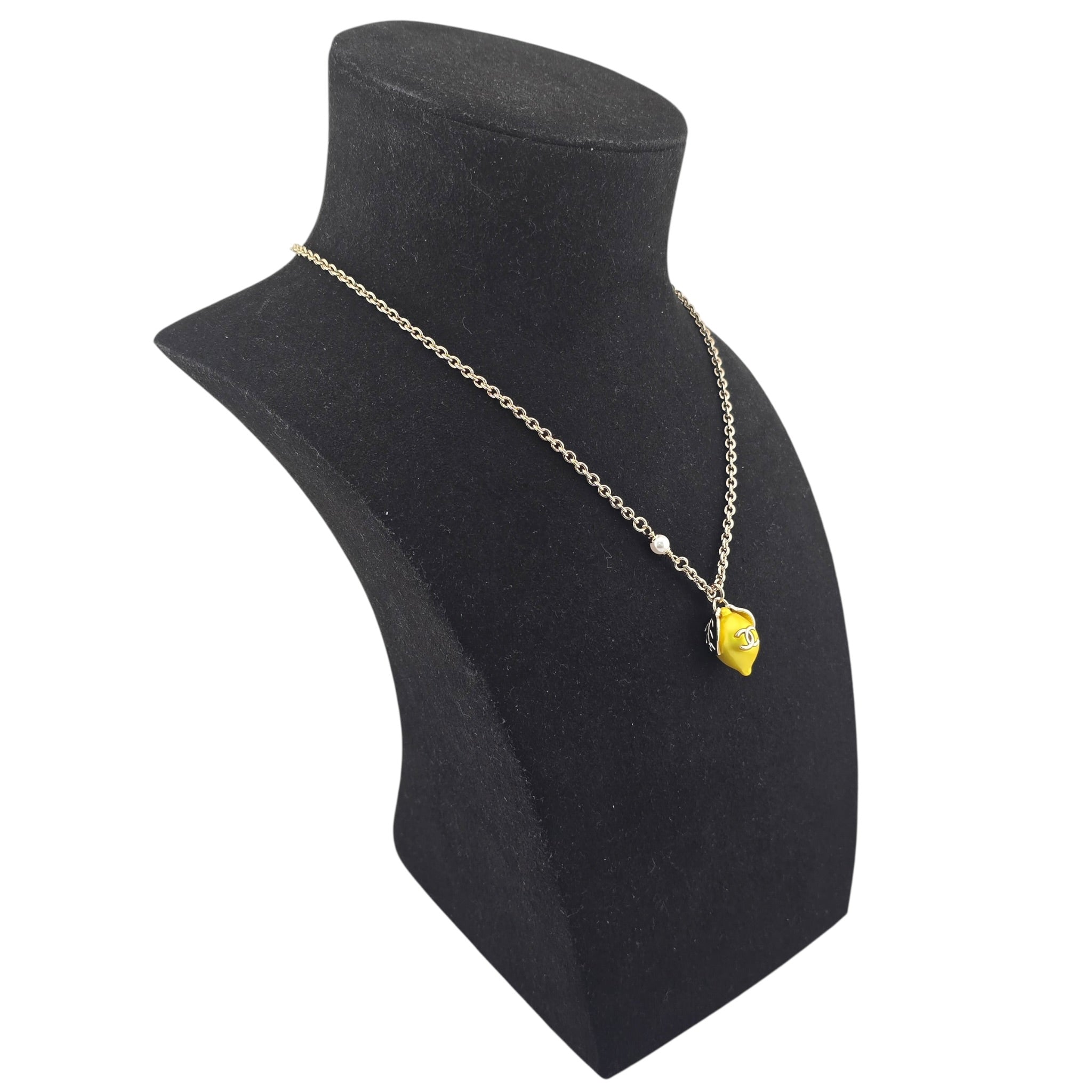 Chanel CC Lemon Pendant Necklace 2026 CHANEL