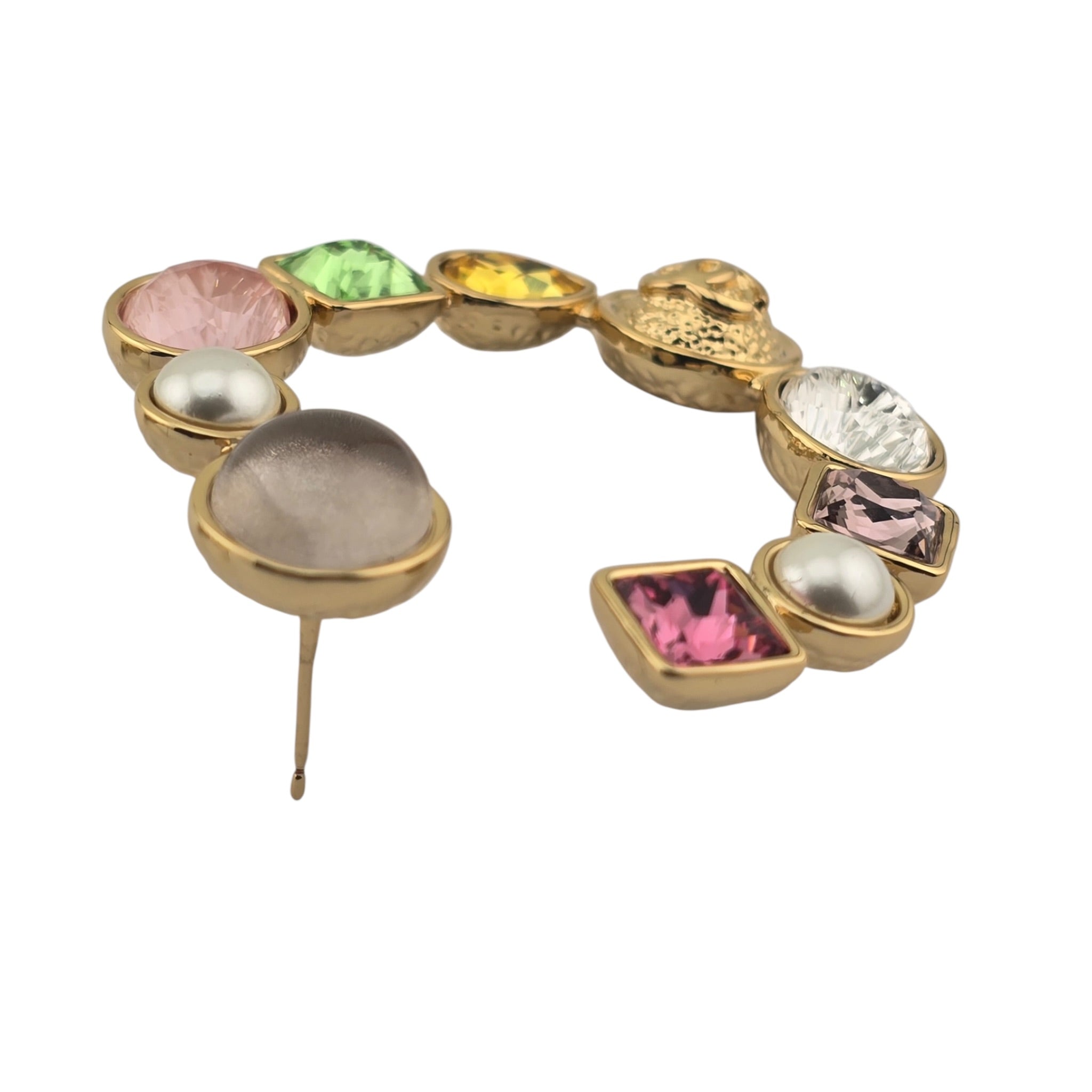 Chanel CC Gold Hoop Multicoloured Earrings 2026 CHANEL