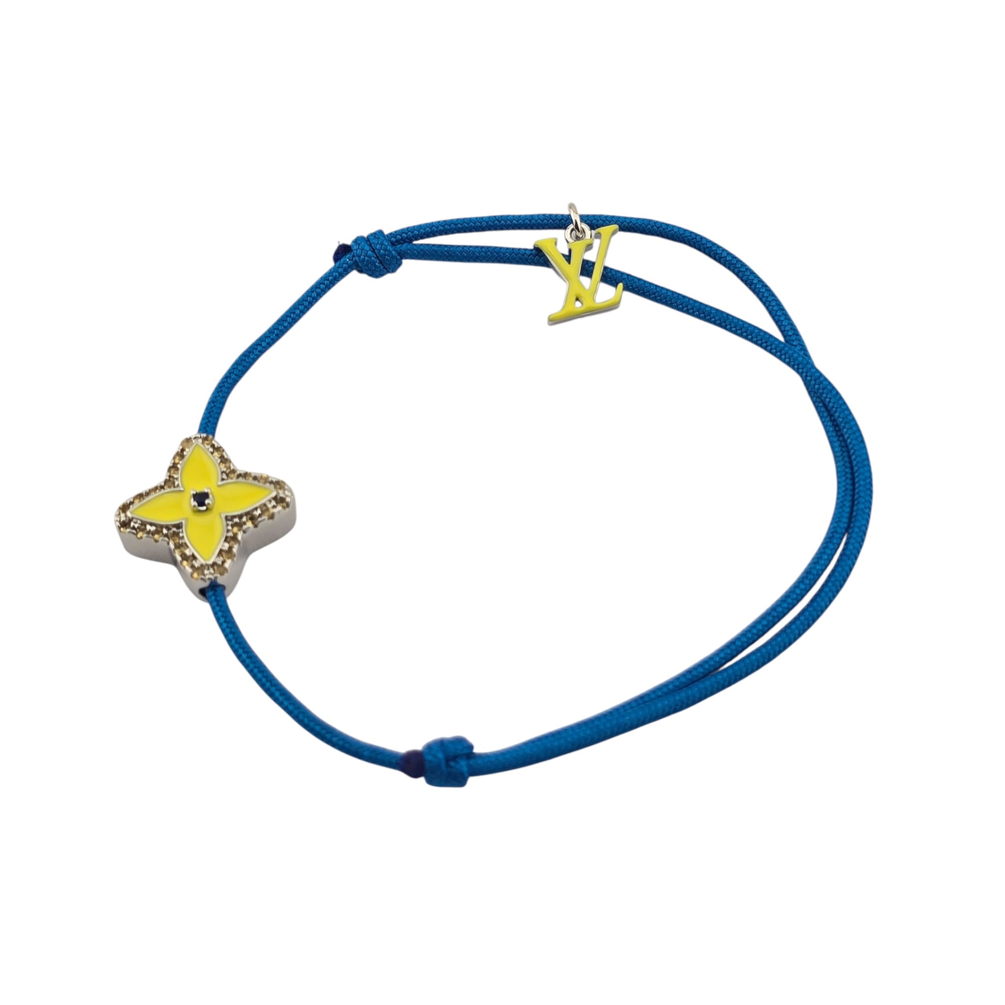 Louis Vuitton LV Monogram Stesia Cordon Bracelet - Blue LOUIS VUITTON