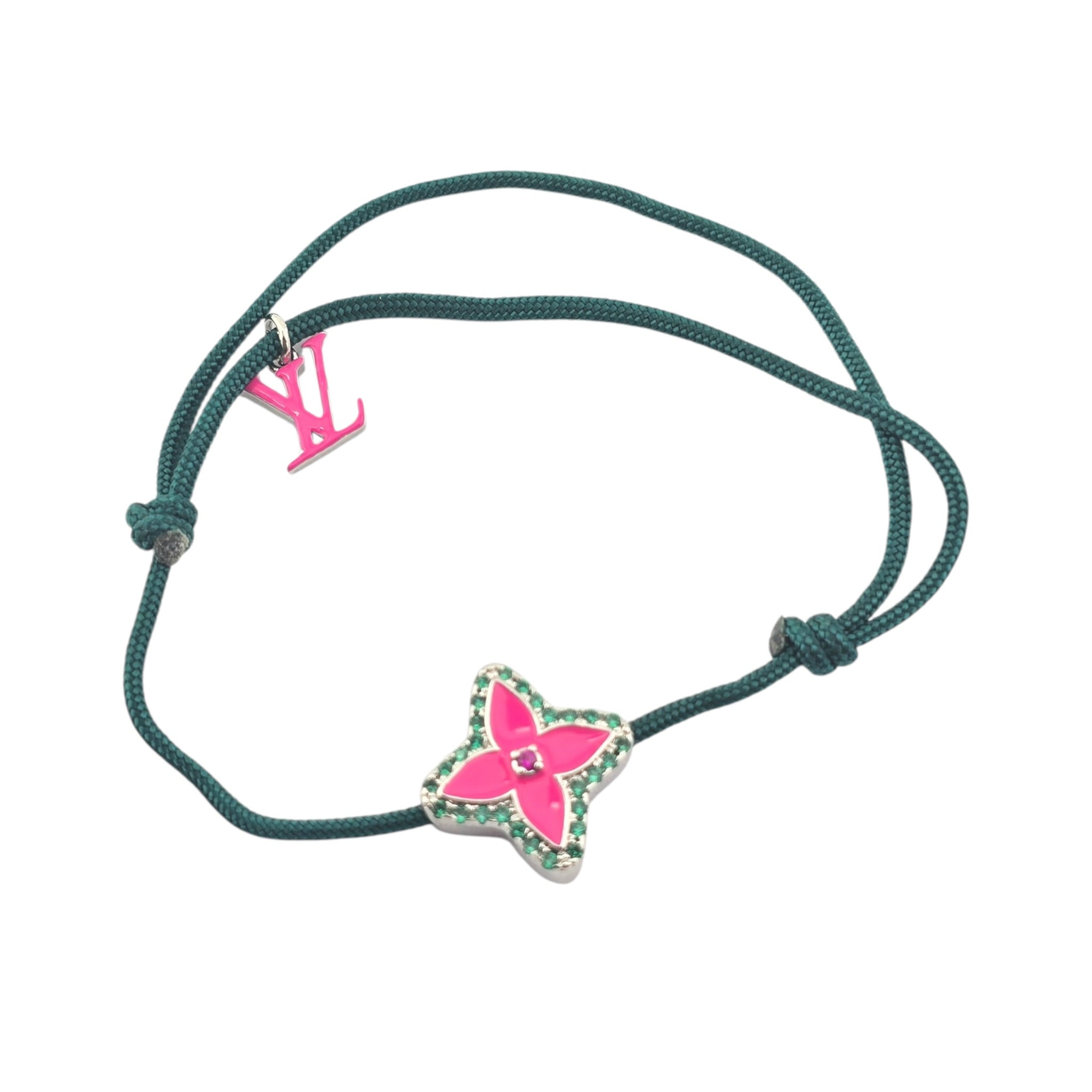 Louis Vuitton LV Monogram Stesia Cordon Bracelet - Green LOUIS VUITTON