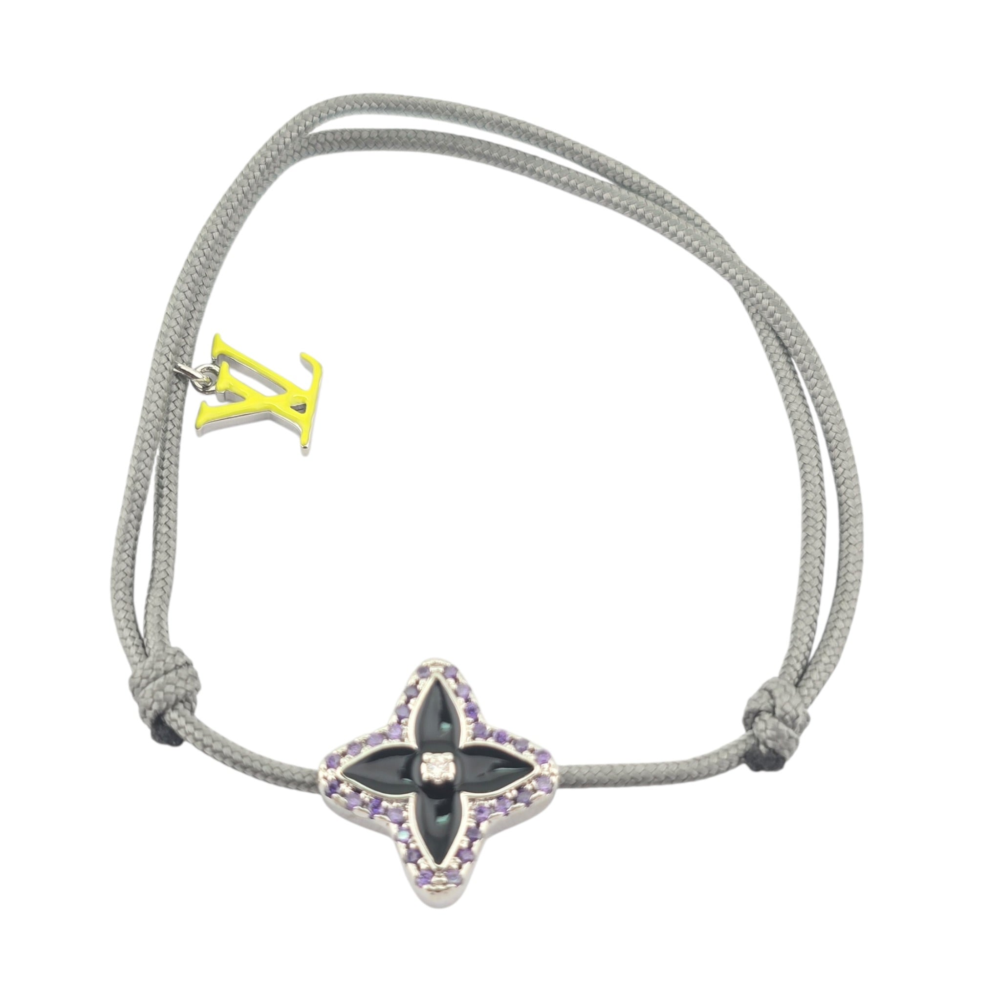 Louis Vuitton LV Monogram Stesia Cordon Bracelet - Grey LOUIS VUITTON
