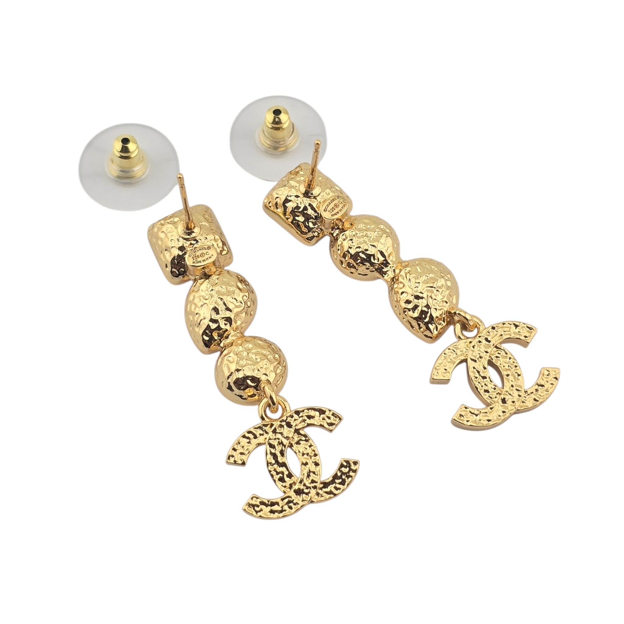 Chanel CC Gold Drop Multicoloured Earrings 2026 CHANEL