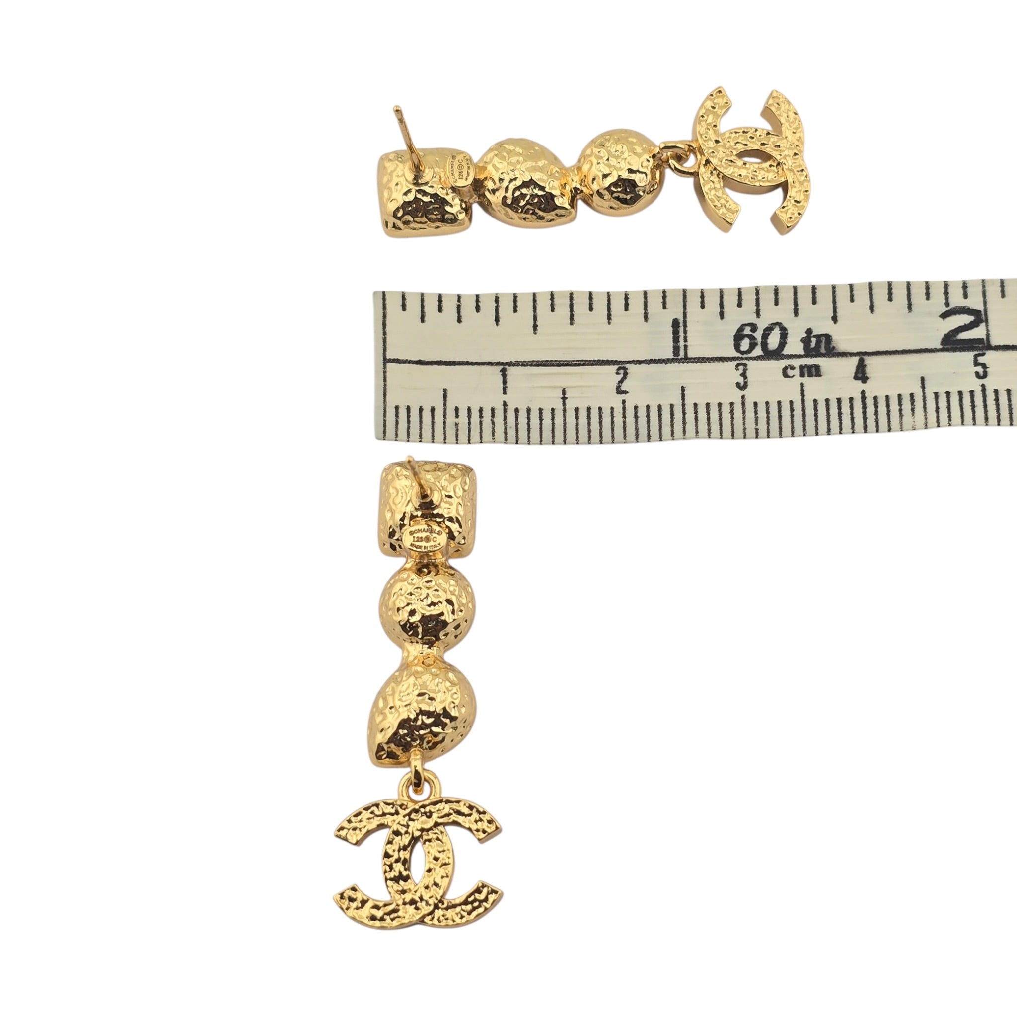 Chanel CC Gold Drop Multicoloured Earrings 2026 CHANEL