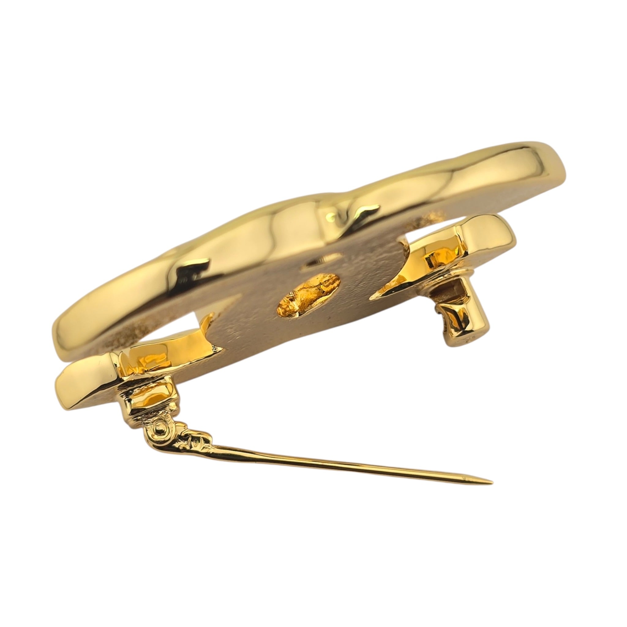 Chanel CC Gold Quilted Brooch 2026 CHANEL