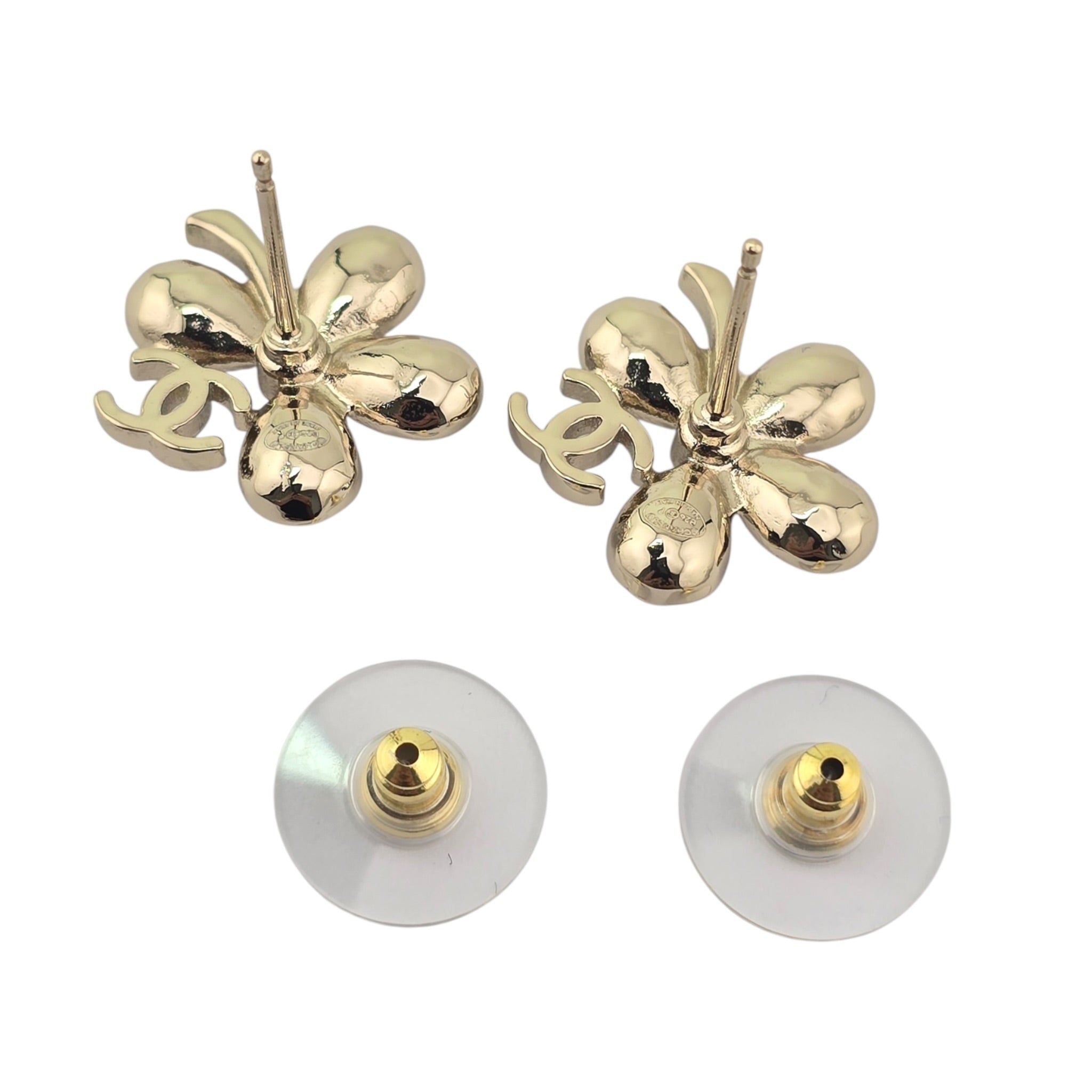 Chanel CC Crystal Floral Earrings 2026 CHANEL