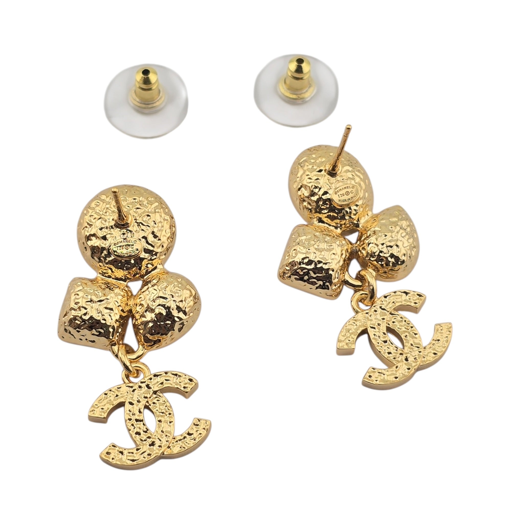 Chanel CC Gold Pendant Multicoloured Earrings 2026 CHANEL