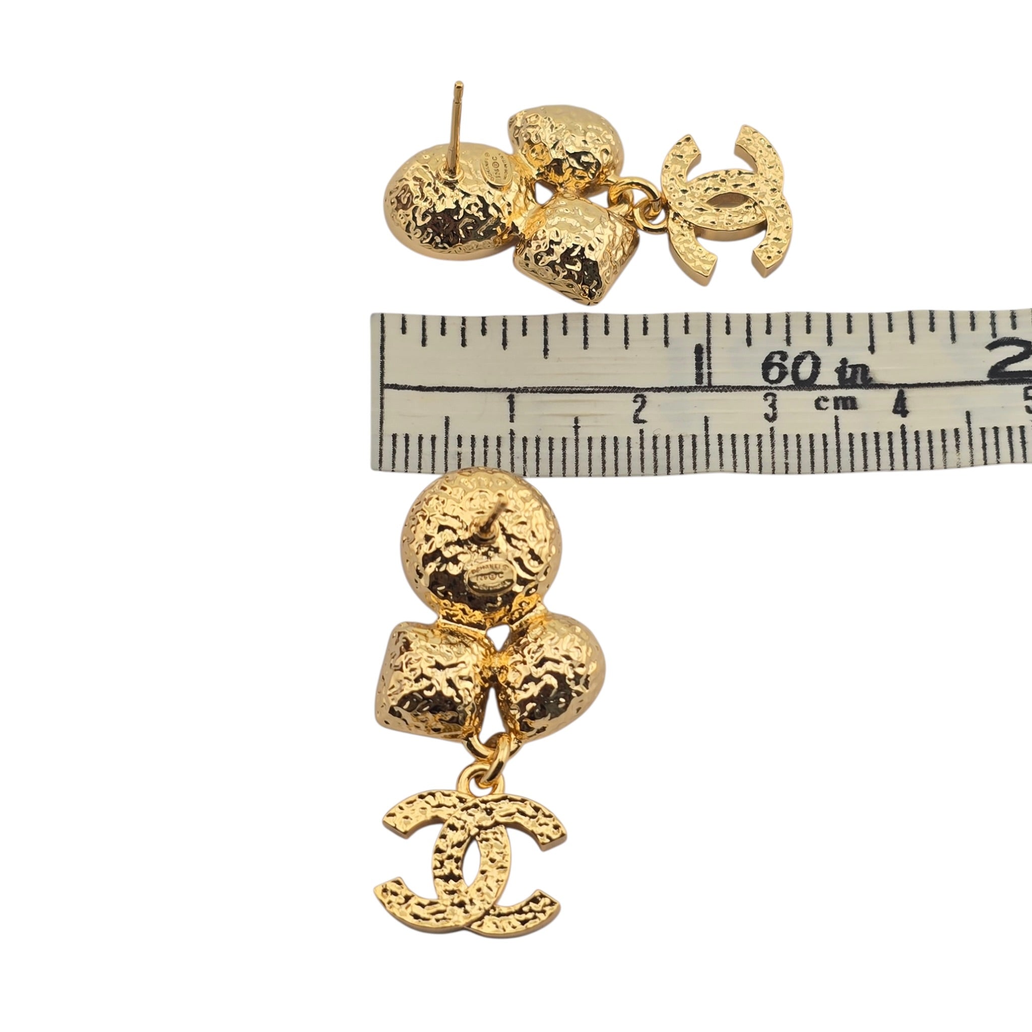 Chanel CC Gold Pendant Multicoloured Earrings 2026 CHANEL
