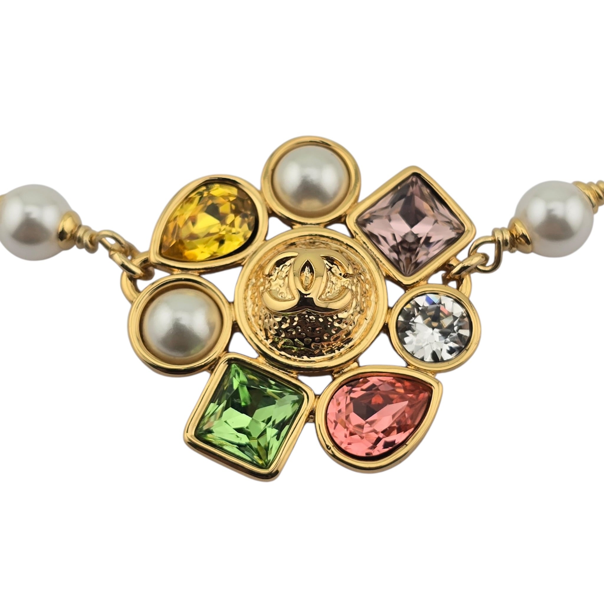Chanel CC Gold Multicoloured Choker 2026 CHANEL