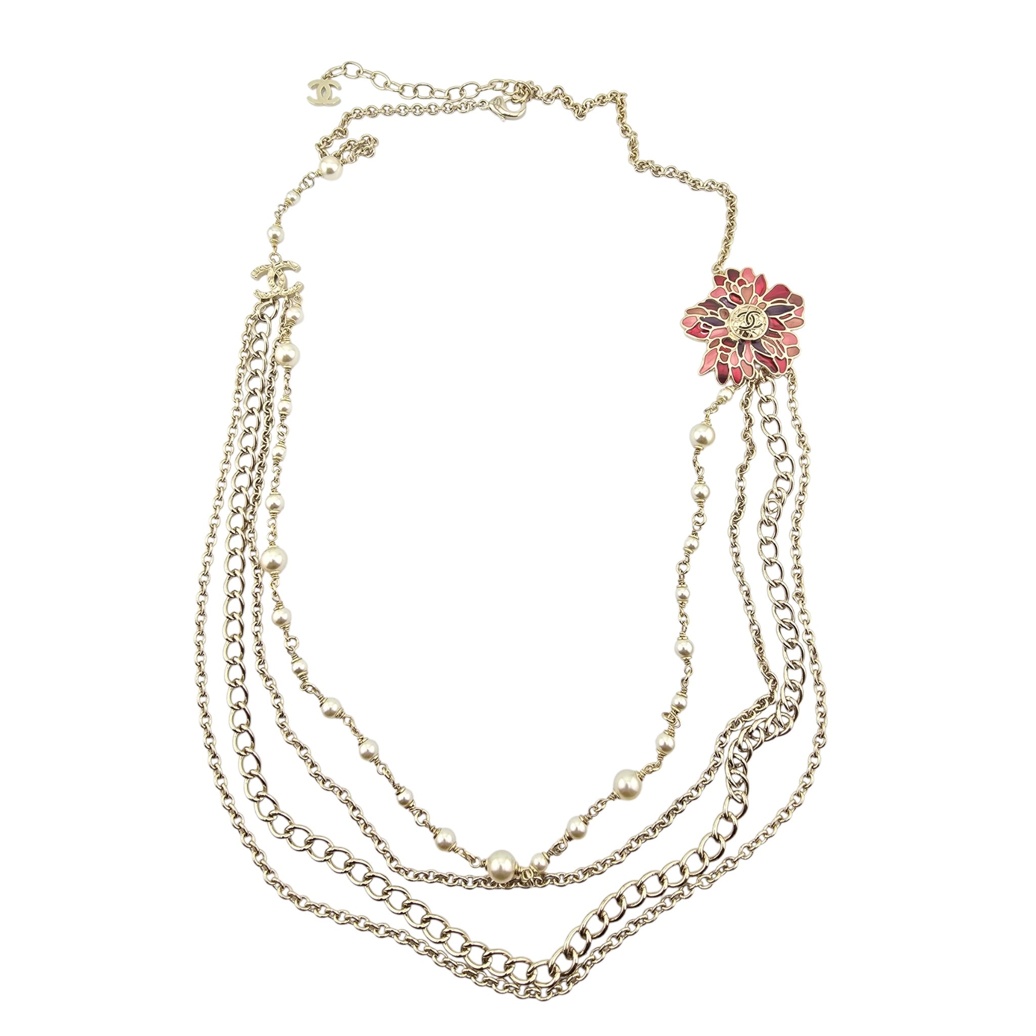 Chanel CC Long Layered Necklace 2025 CHANEL