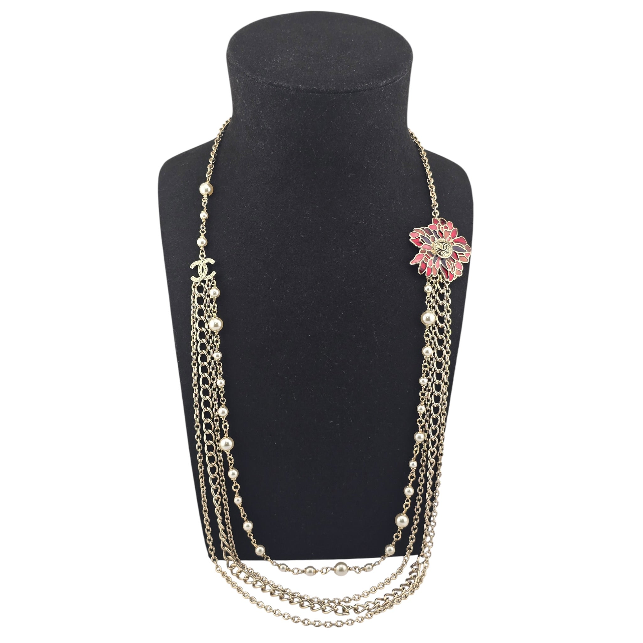 Chanel CC Long Layered Necklace 2025 CHANEL