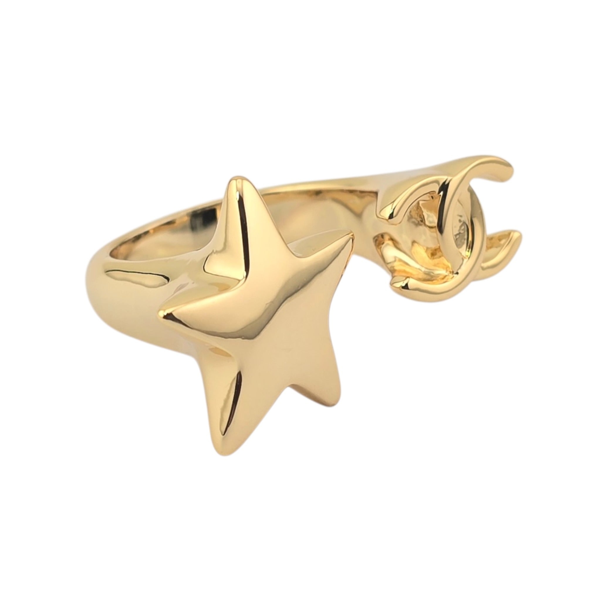 Chanel CC Gold Star Ring 2026 CHANEL