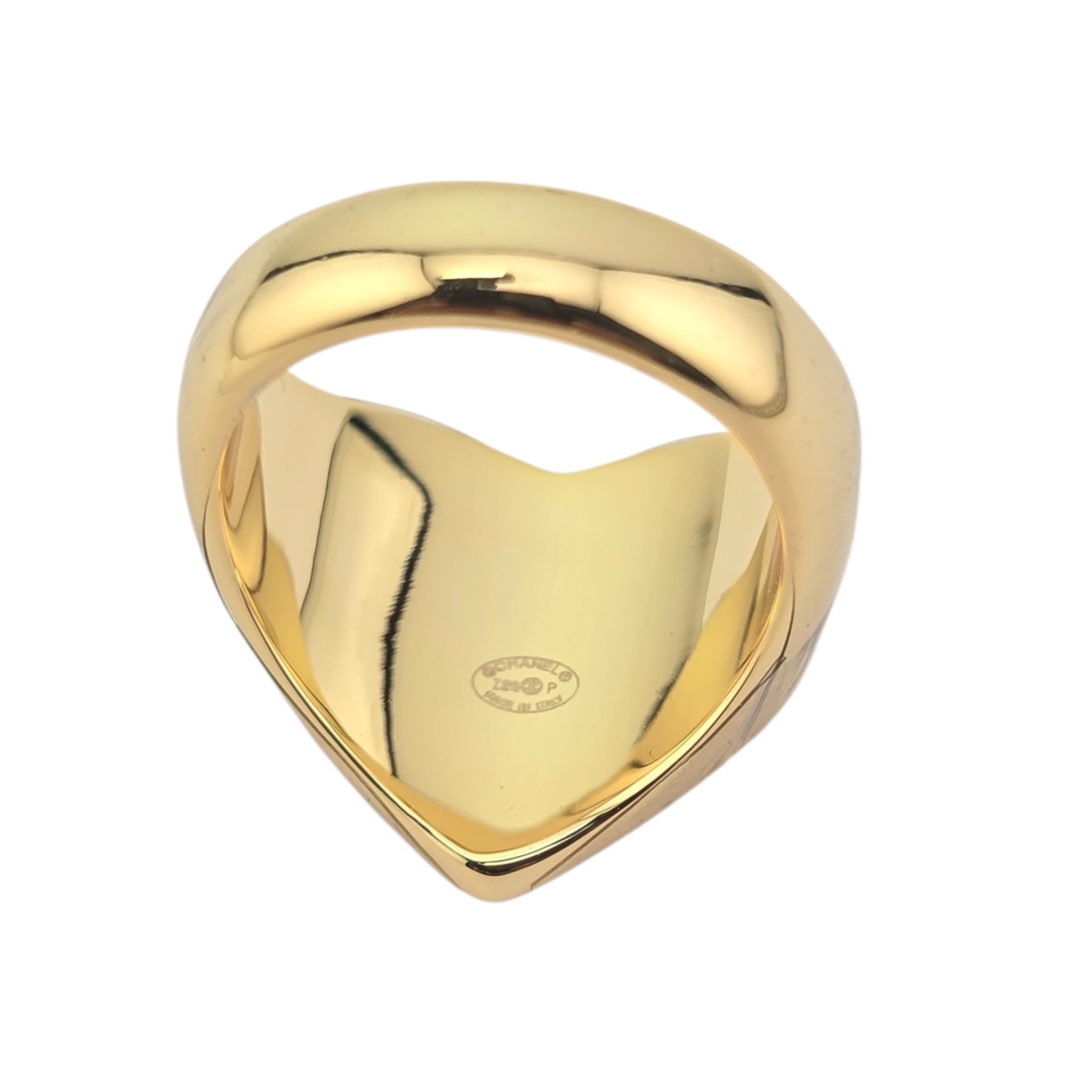 Chanel CC Red Heart Gold Ring 2026 CHANEL