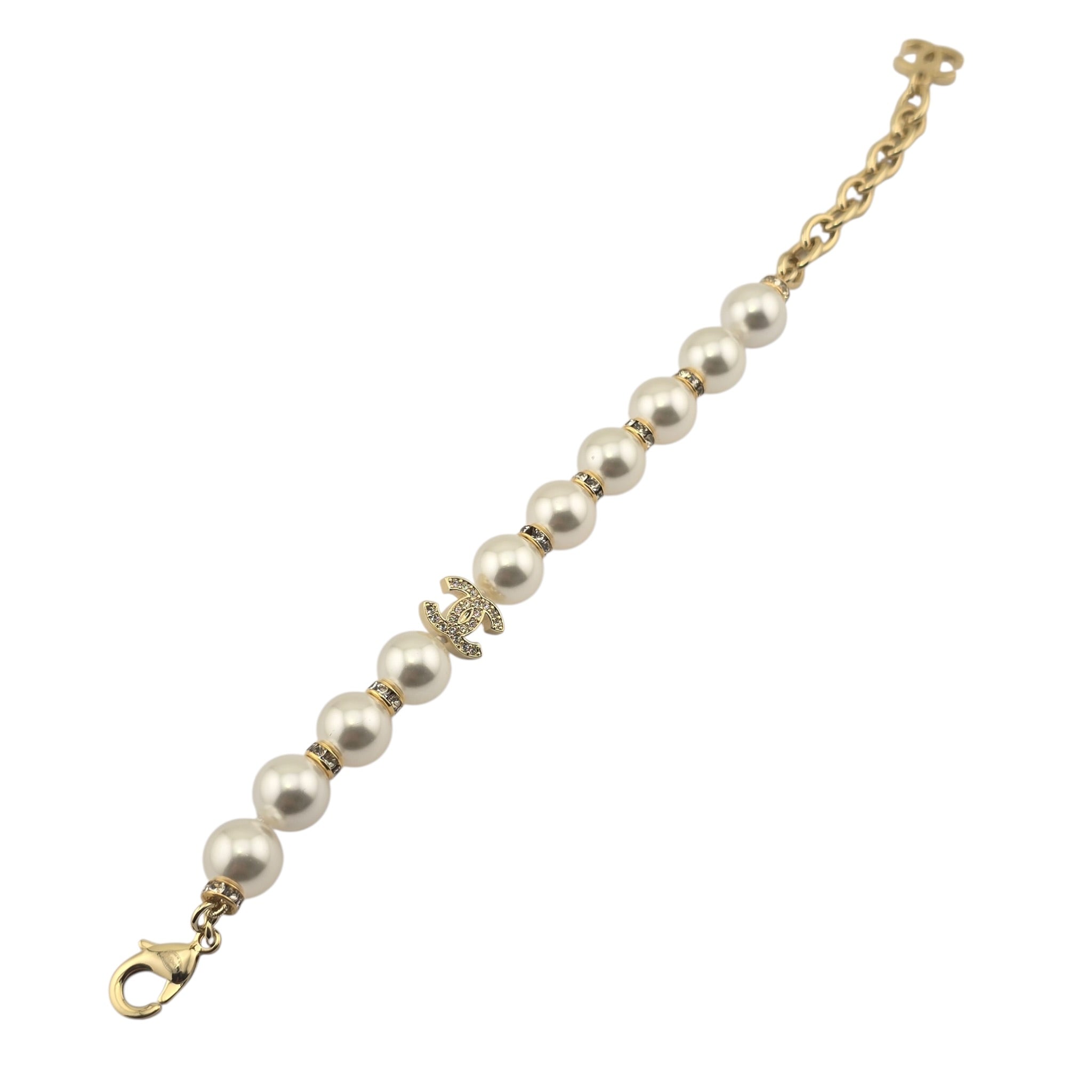 Chanel CC Faux Pearl Bracelet 2025 CHANEL