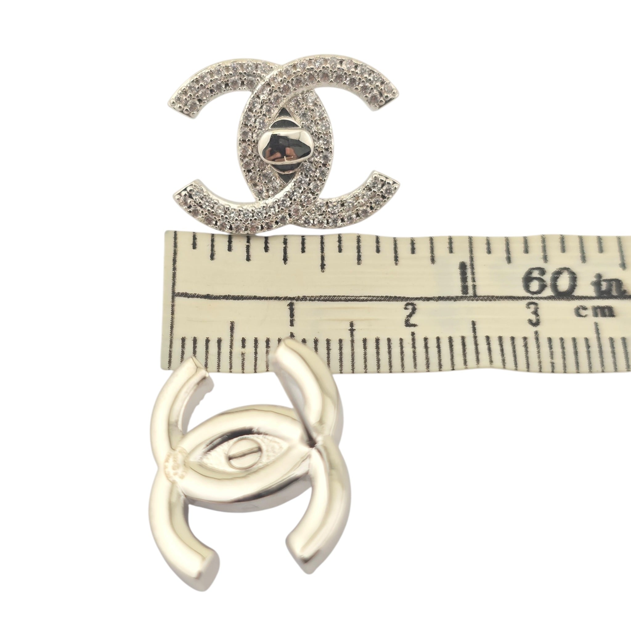 Chanel CC Crystal Turnlock Stud Earrings 2022 CHANEL