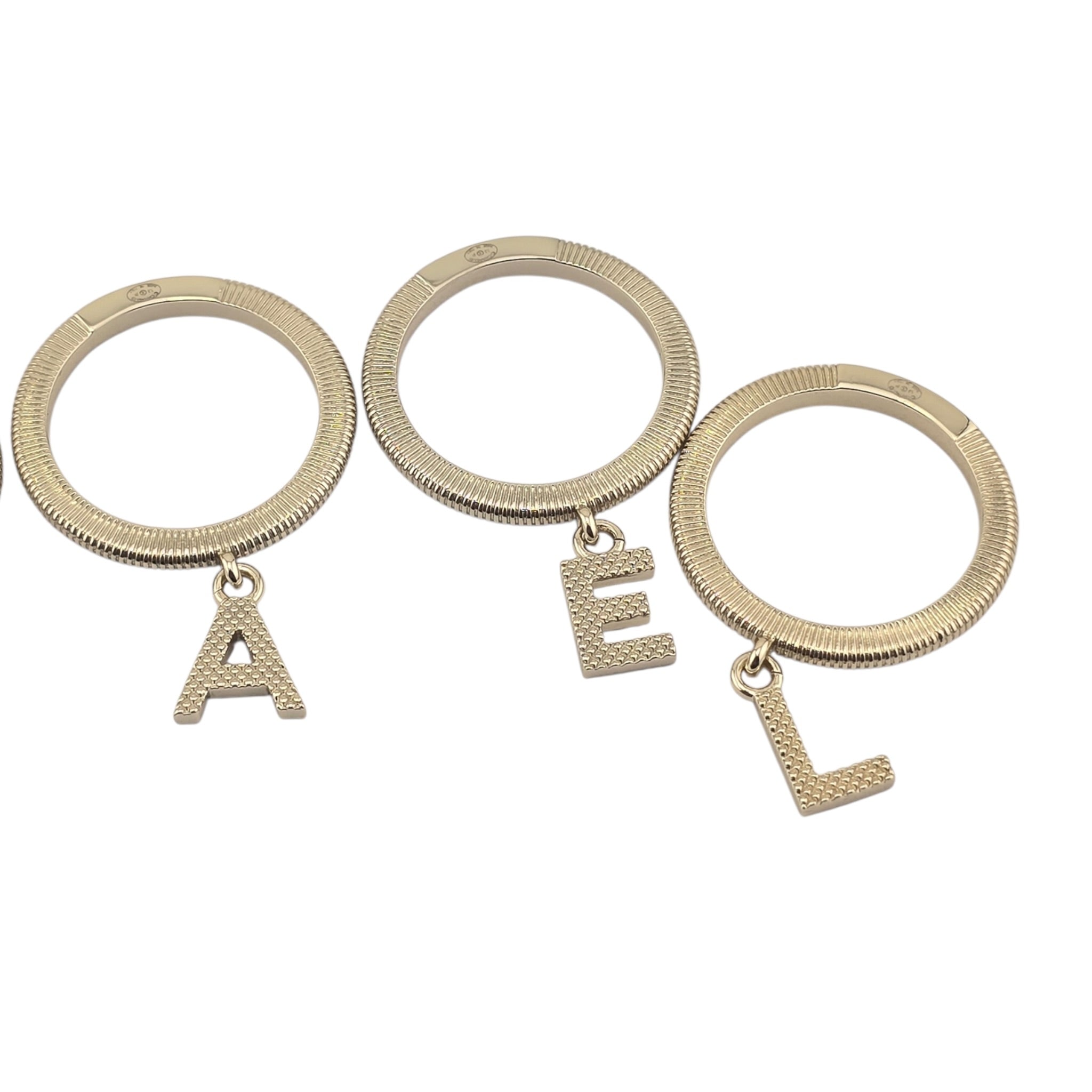 Chanel Logo Stackable Ring Set CHANEL