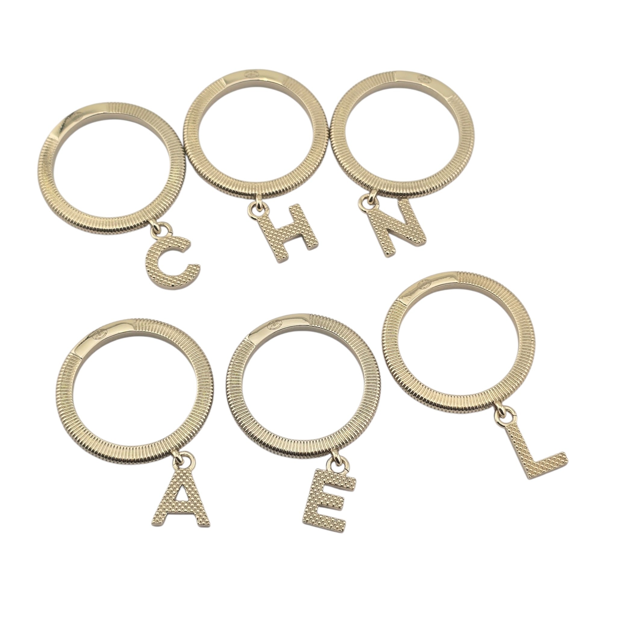 Chanel Logo Stackable Ring Set CHANEL