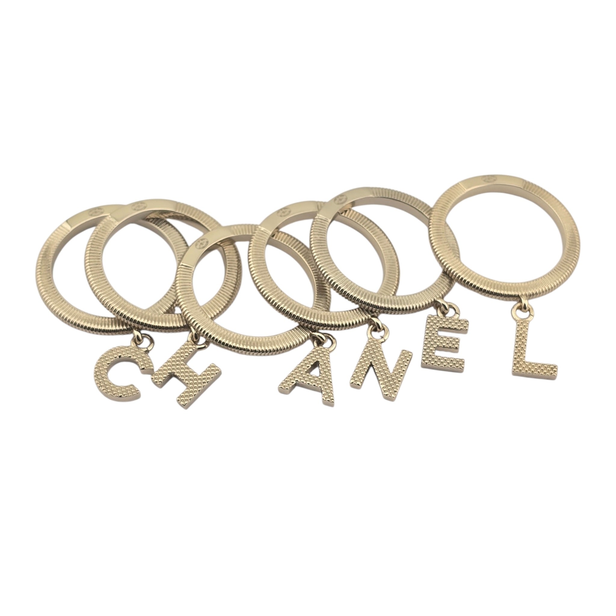 Chanel Logo Stackable Ring Set CHANEL