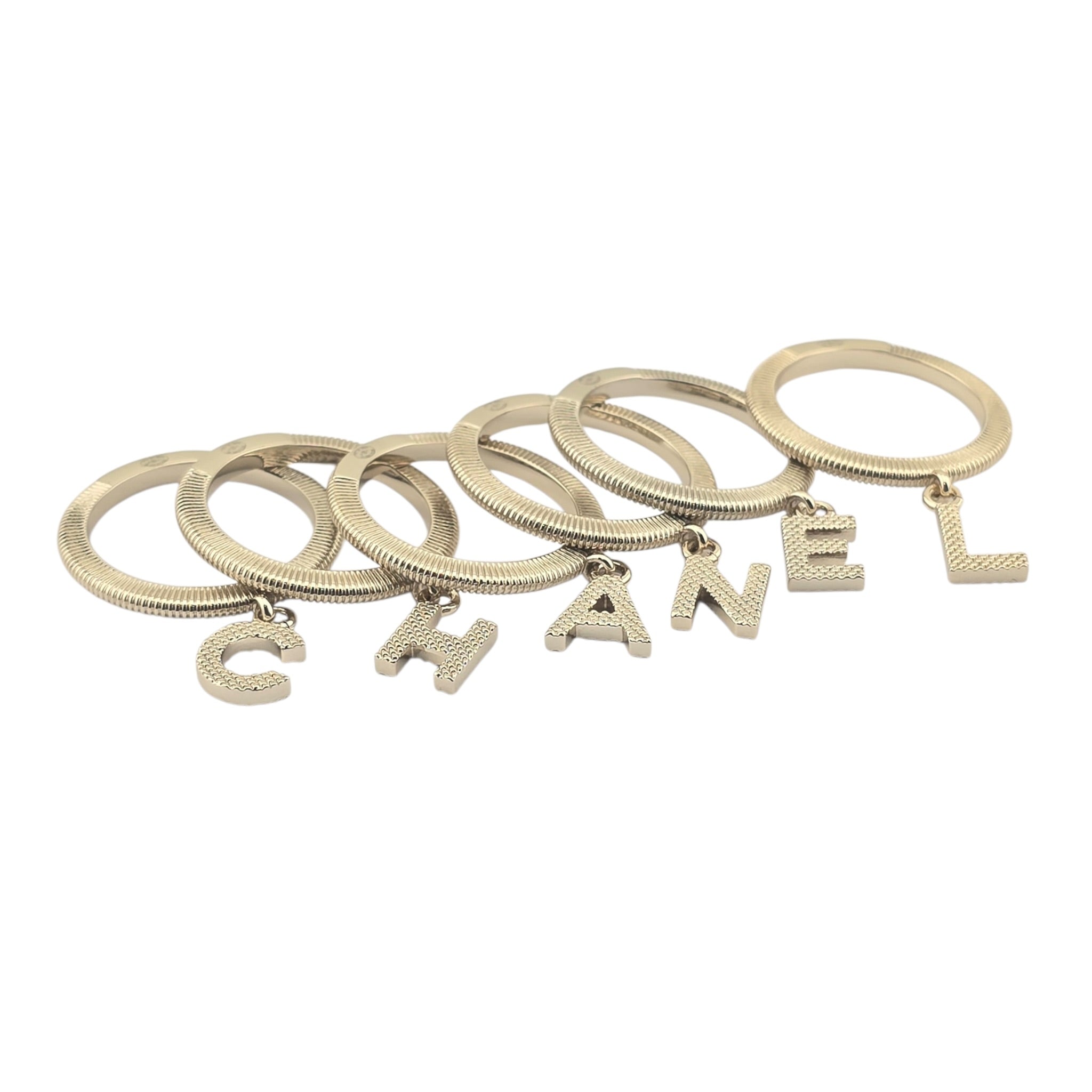 Chanel Logo Stackable Ring Set CHANEL