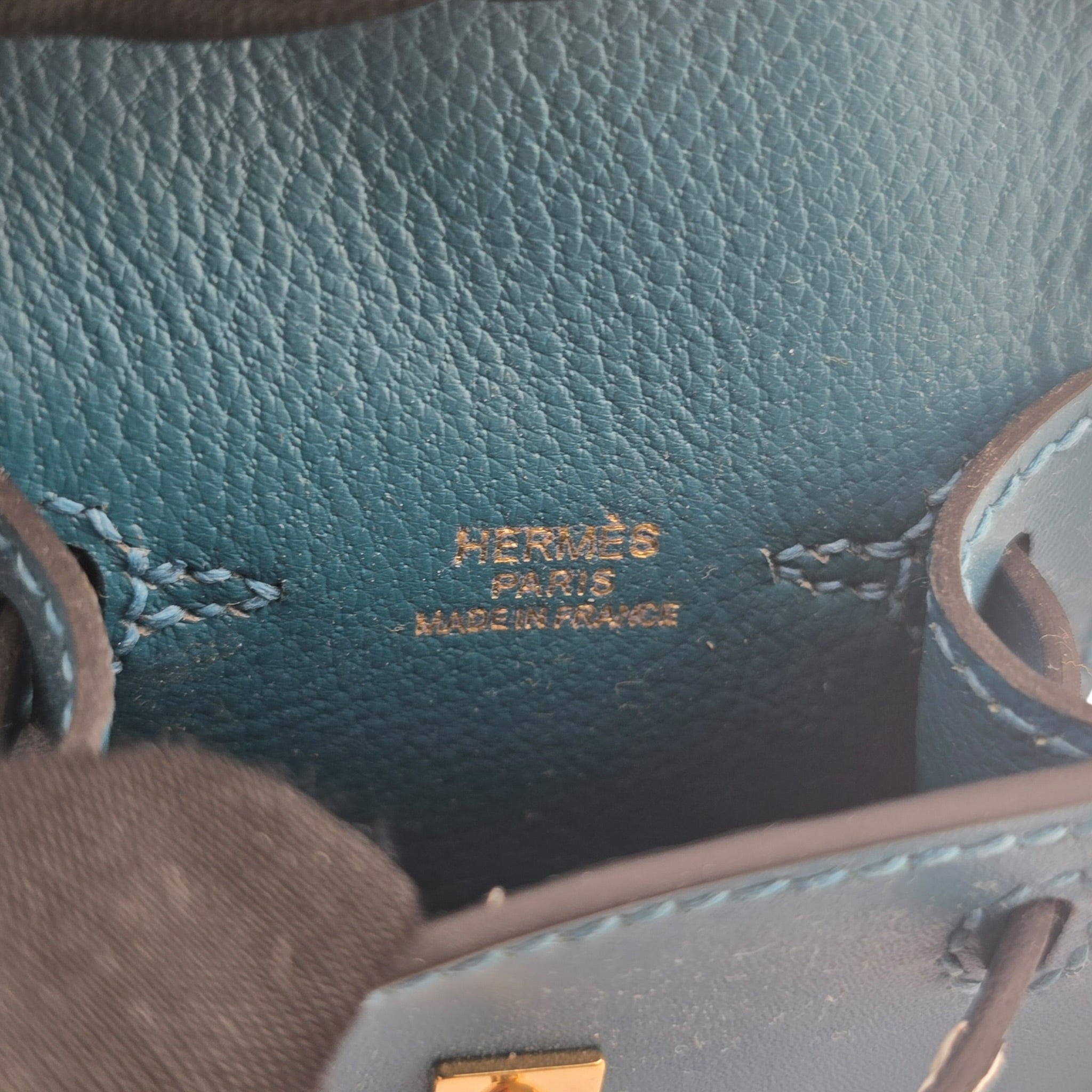 Hermès Quelle Idole Kelly Doll Bag Charm Bleu Izmir HERMES