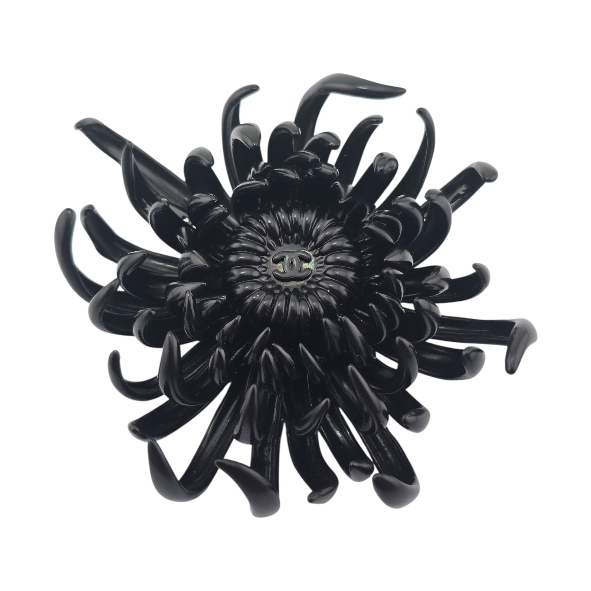 Chanel CC Black Flower Brooch 2026 CHANEL