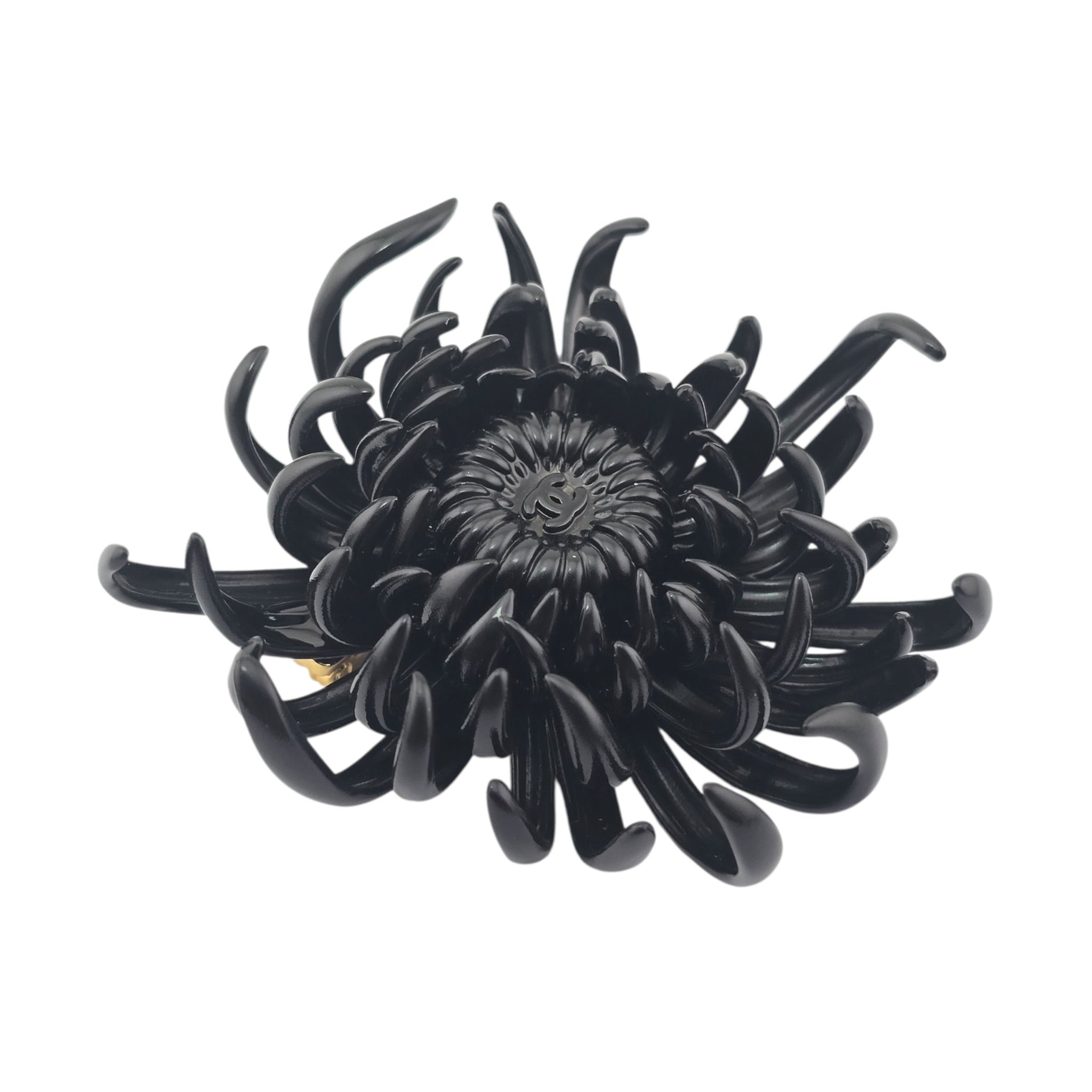 Chanel CC Black Flower Brooch 2026 CHANEL