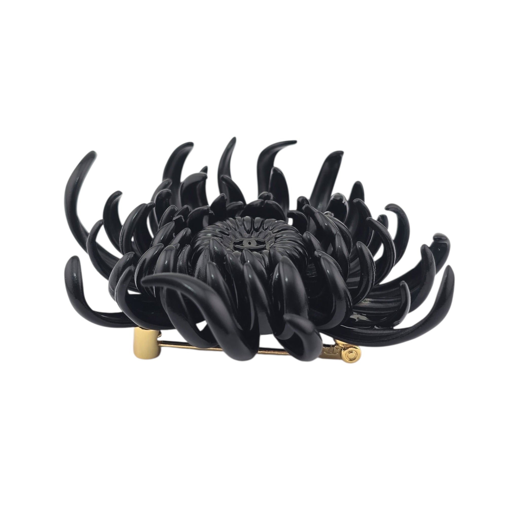 Chanel CC Black Flower Brooch 2026 CHANEL