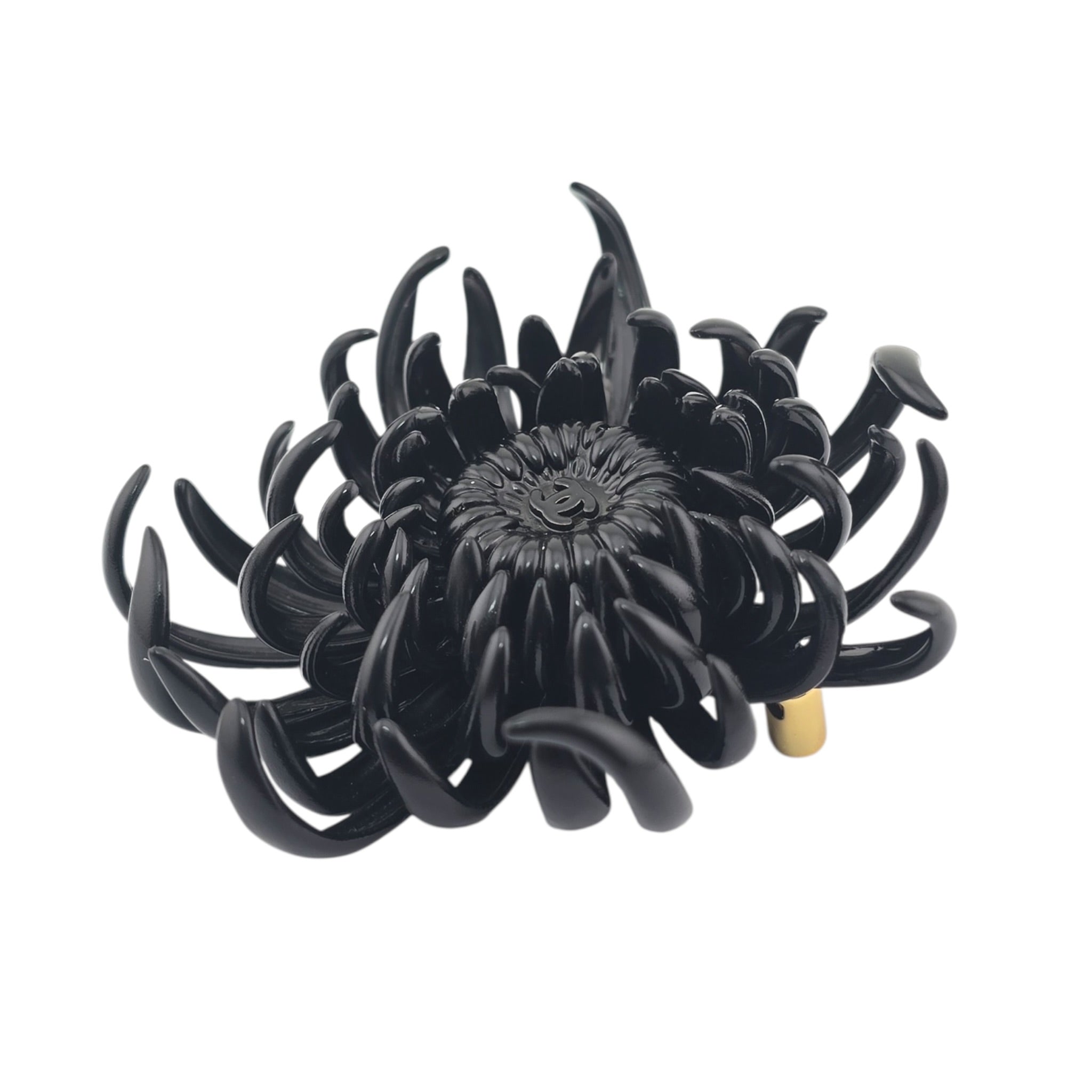 Chanel CC Black Flower Brooch 2026 CHANEL