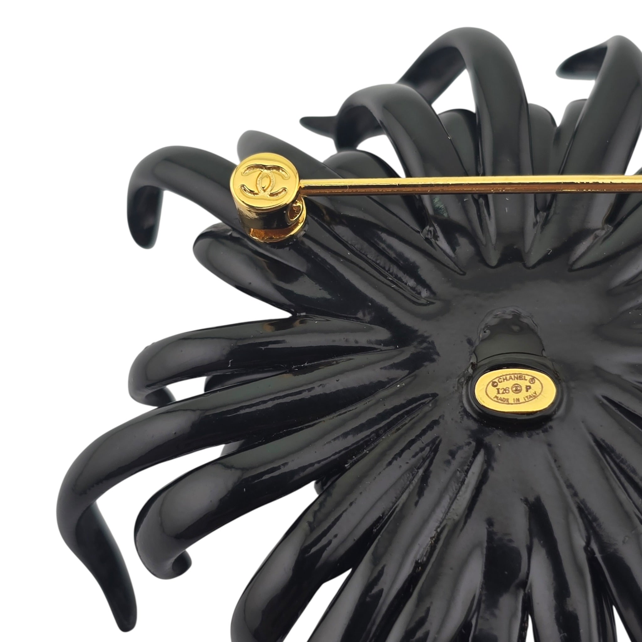 Chanel CC Black Flower Brooch 2026 CHANEL