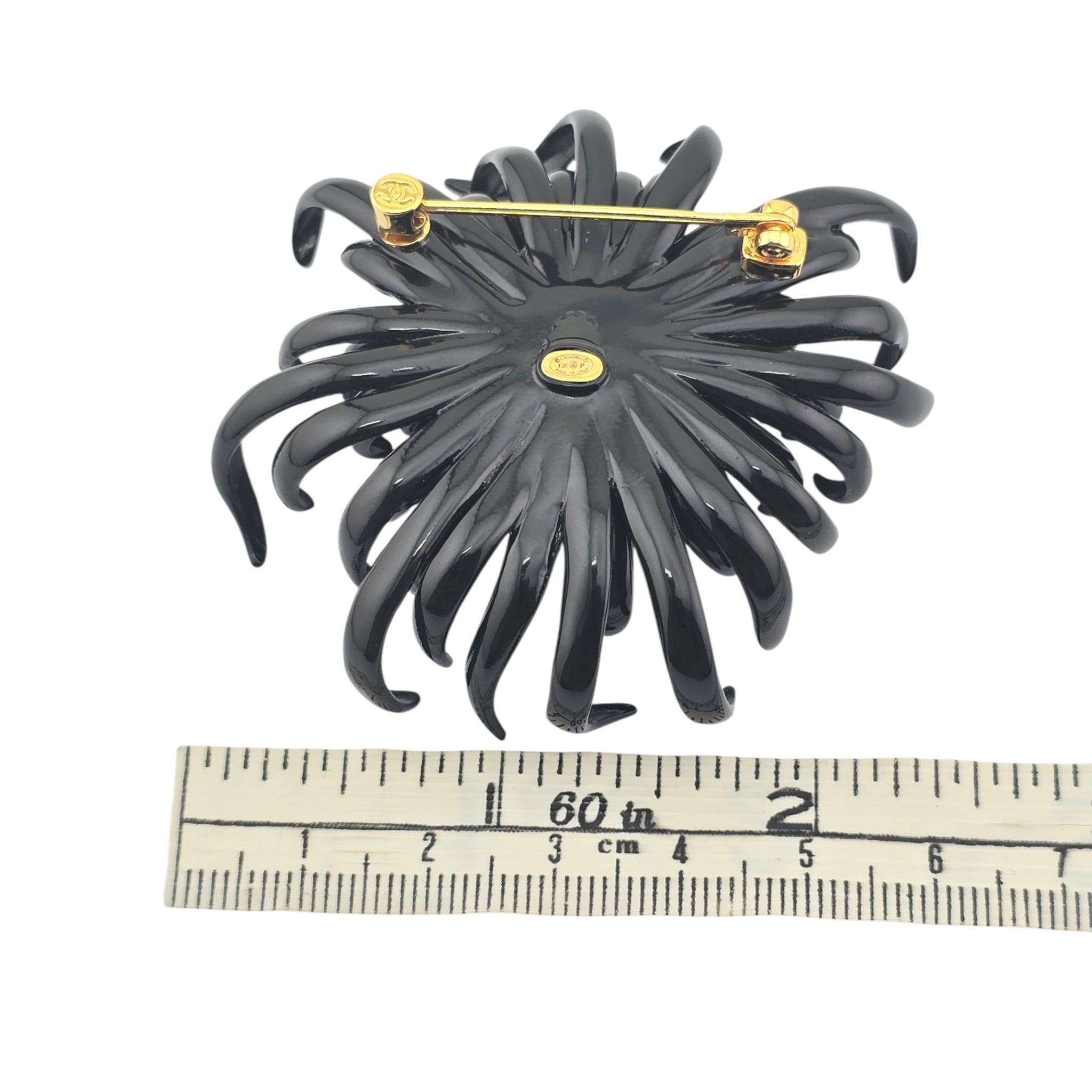 Chanel CC Black Flower Brooch 2026 CHANEL