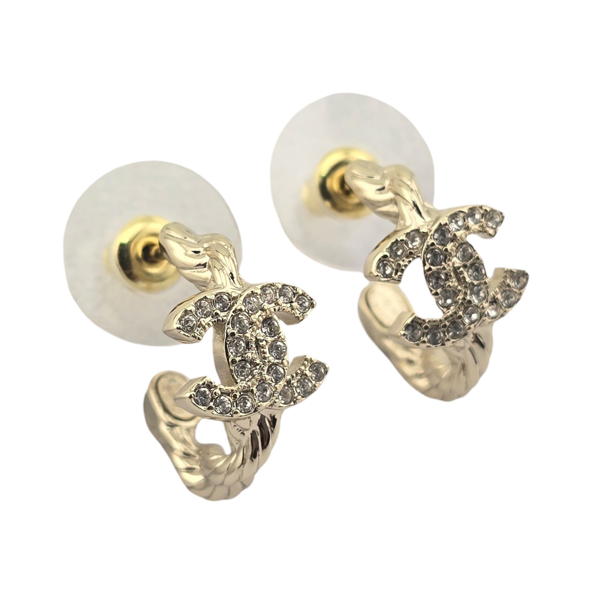 Chanel CC Gold Hoop Earrings 2026 CHANEL
