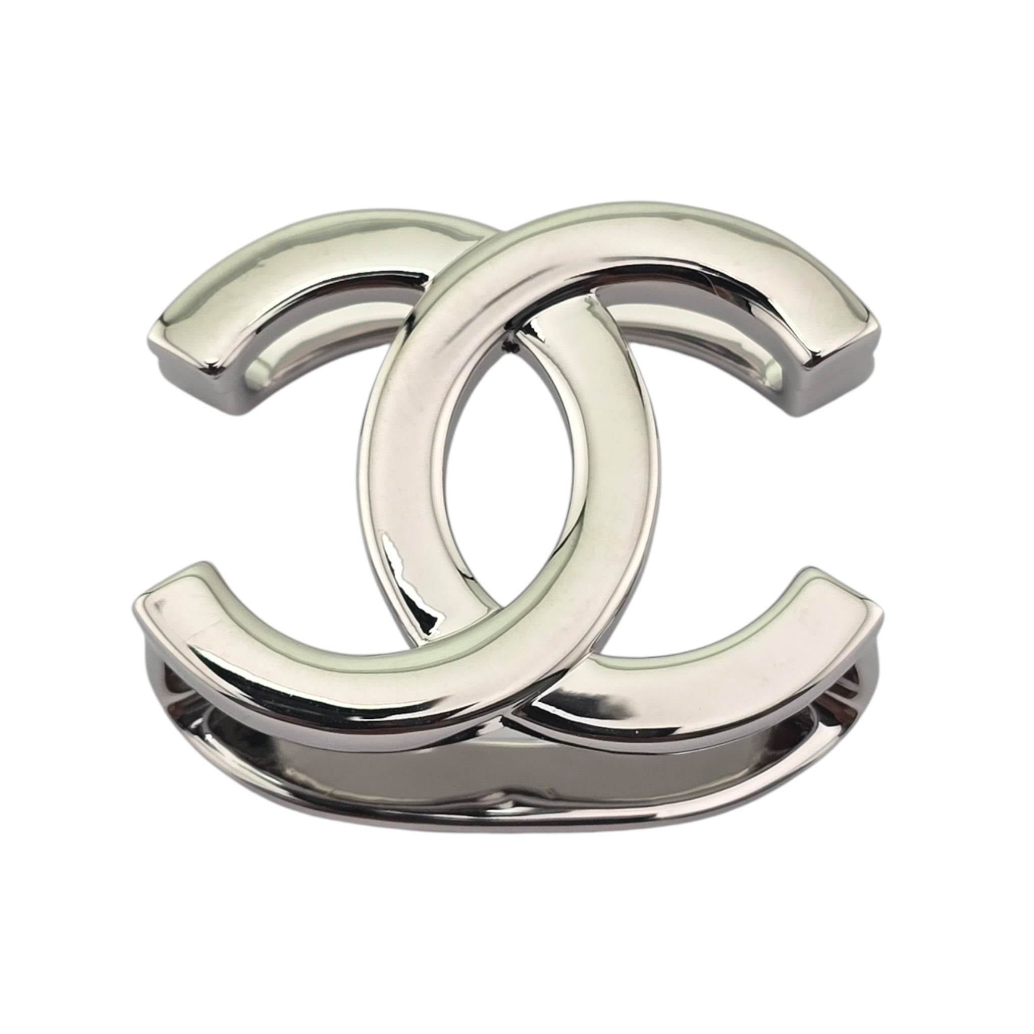Chanel CC Silver Scarf Ring 2026 CHANEL