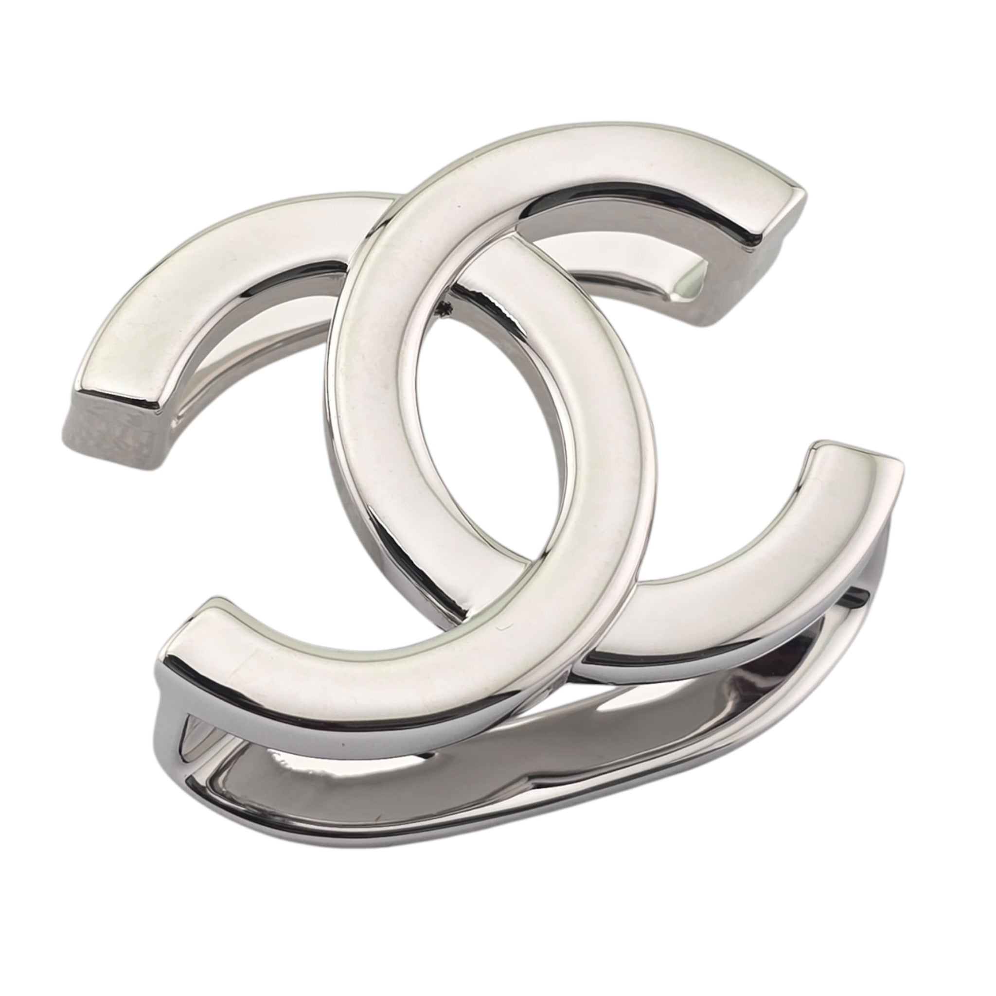 Chanel CC Silver Scarf Ring 2026 CHANEL