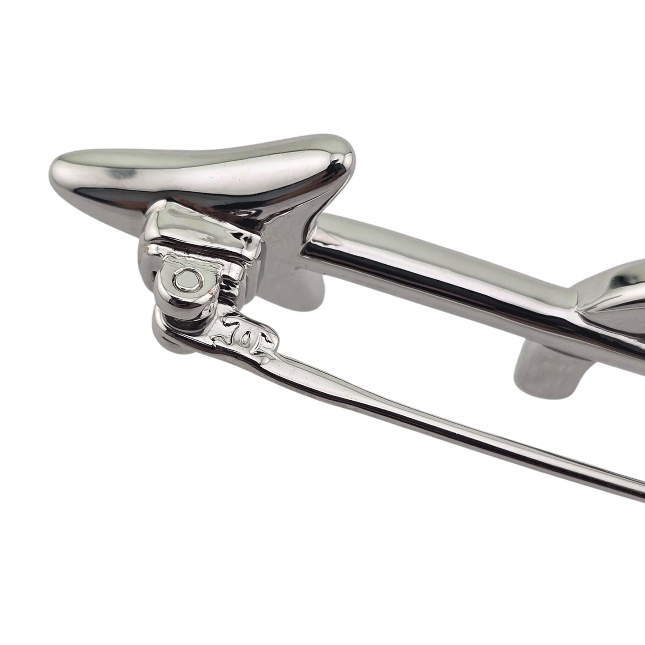 Chanel CC Arrow Silver Brooch 2026 SS26 CHANEL