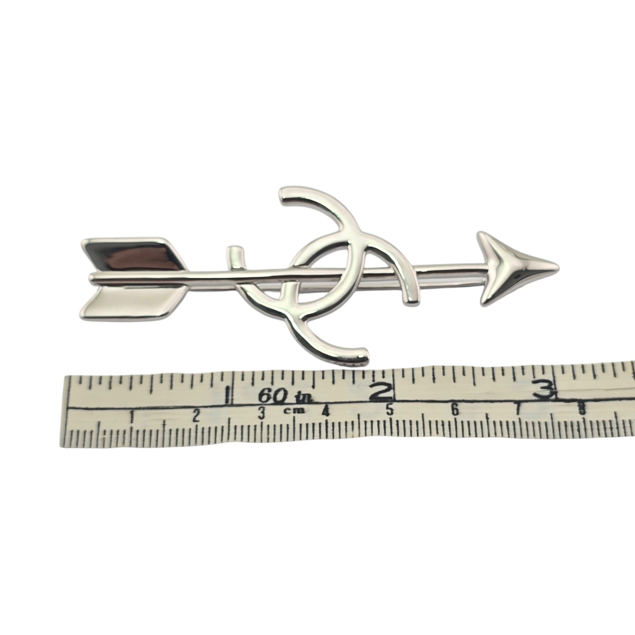Chanel CC Arrow Silver Brooch 2026 SS26 CHANEL
