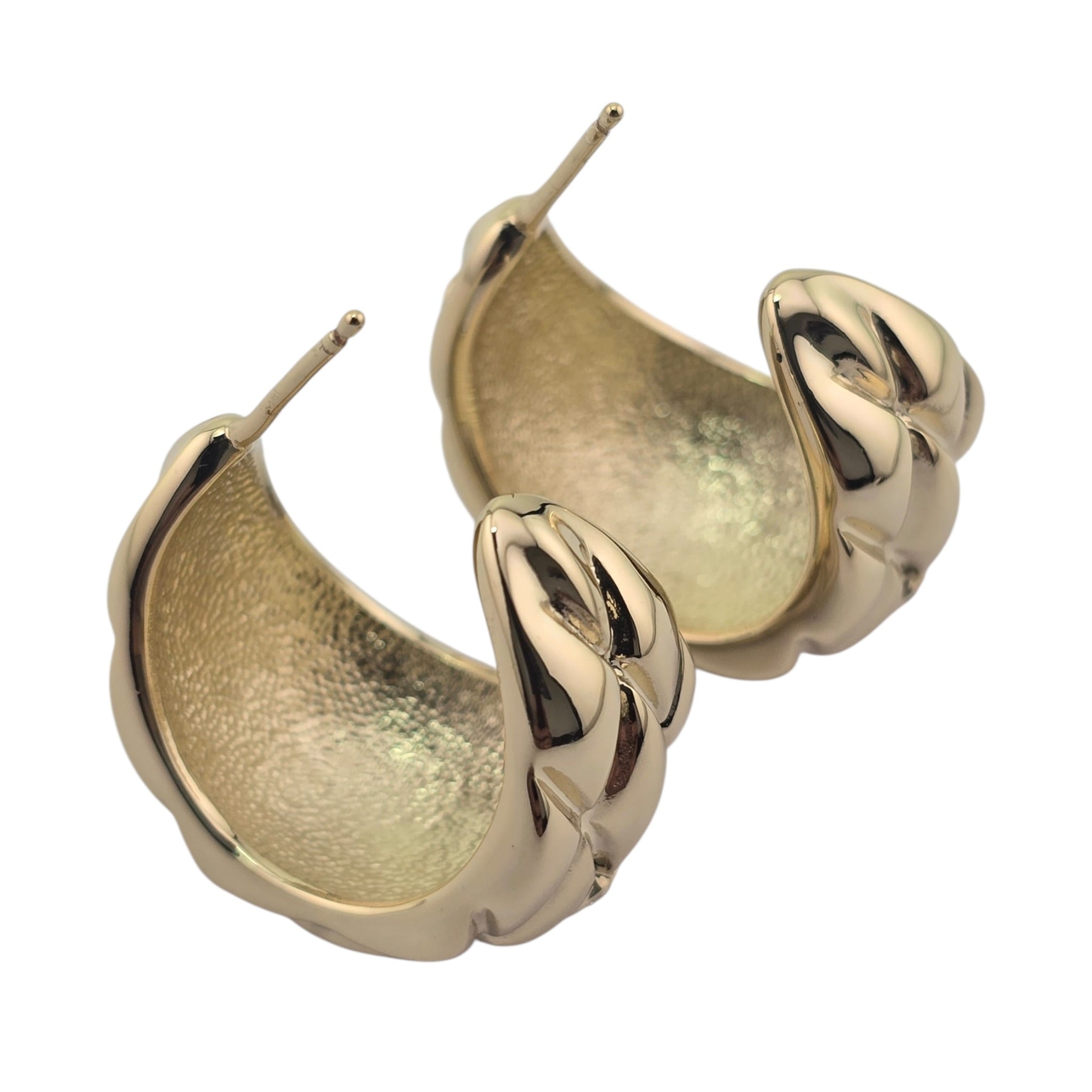 Chanel CC Gold Metal Hoop Earrings 2026 26P CHANEL