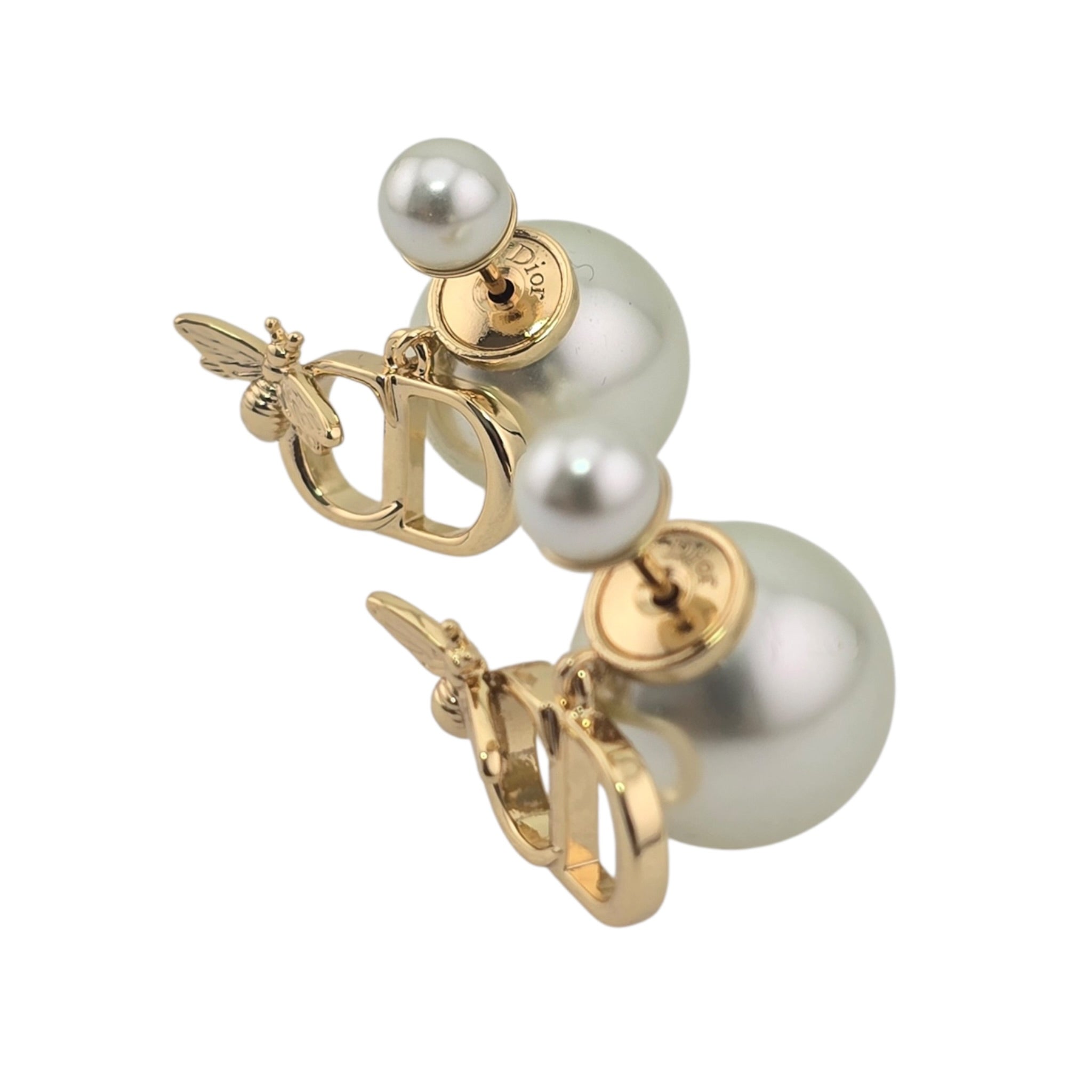 Dior Tribales CD Garden Faux Pearl Earrings DIOR