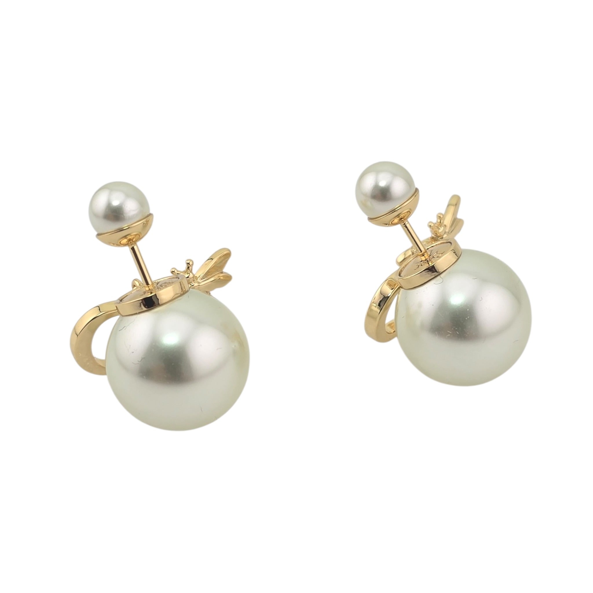 Dior Tribales CD Garden Faux Pearl Earrings DIOR