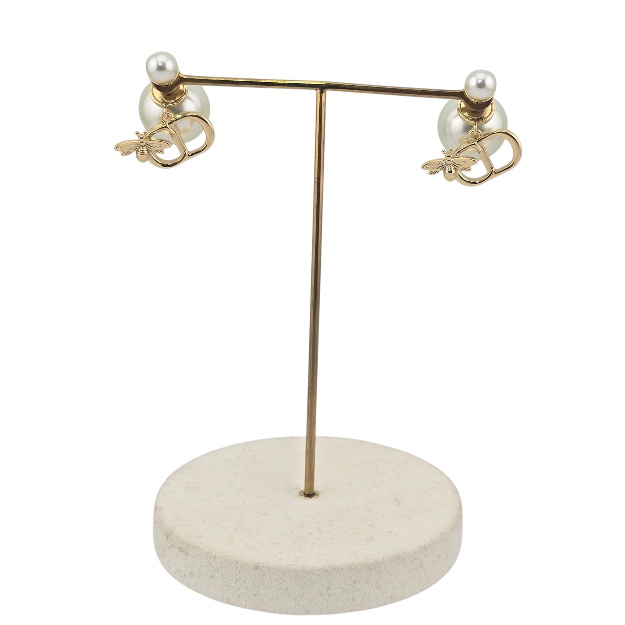 Dior Tribales CD Garden Faux Pearl Earrings DIOR