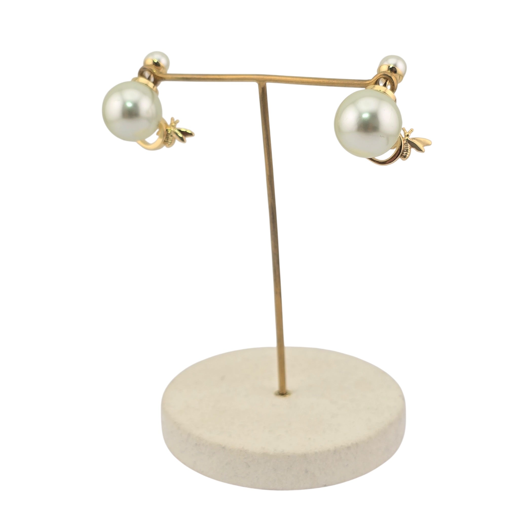Dior Tribales CD Garden Faux Pearl Earrings DIOR