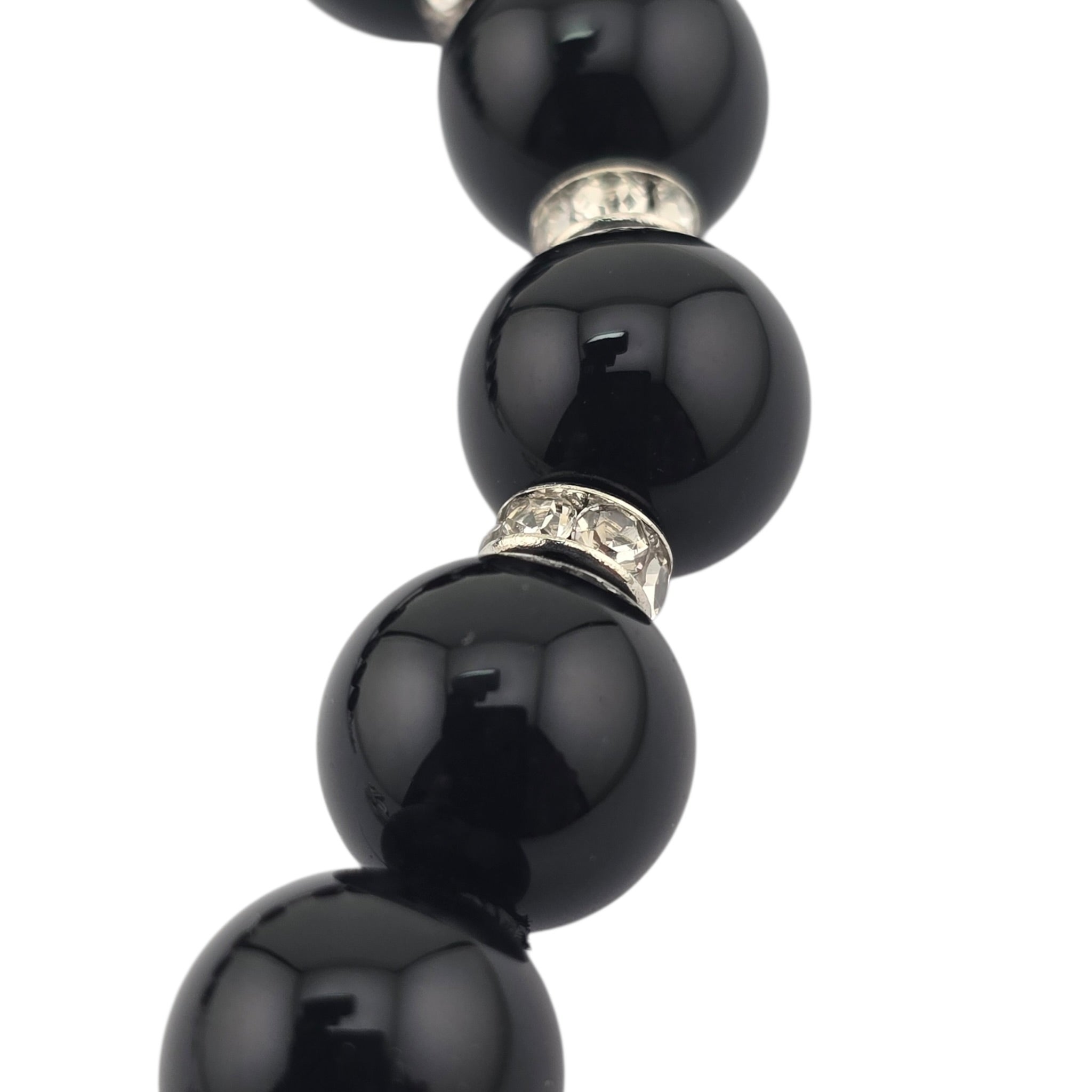 Chanel CC Black Faux Pearl Bracelet 2025 CHANEL