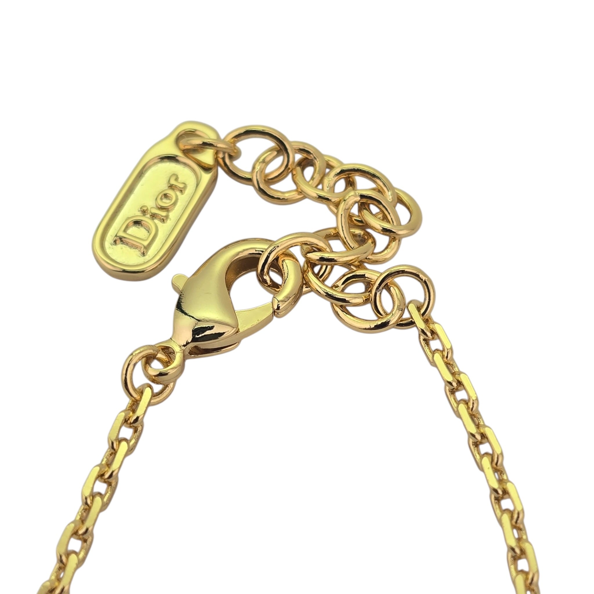 Christian Dior CD Shiny Clover Pendant Necklace DIOR