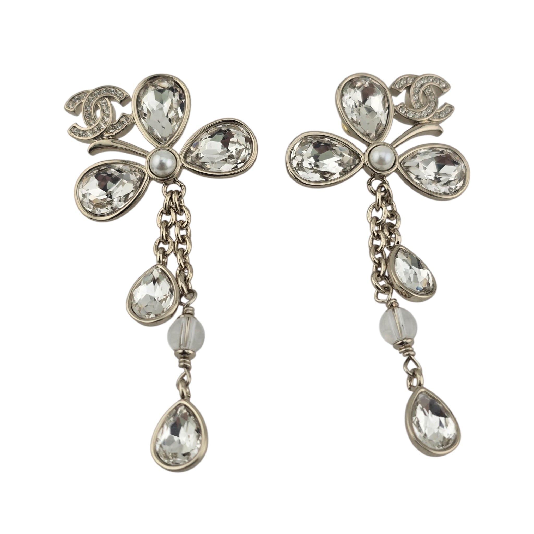 Chanel CC SS26 Crystal Drop Earrings 2026 CHANEL