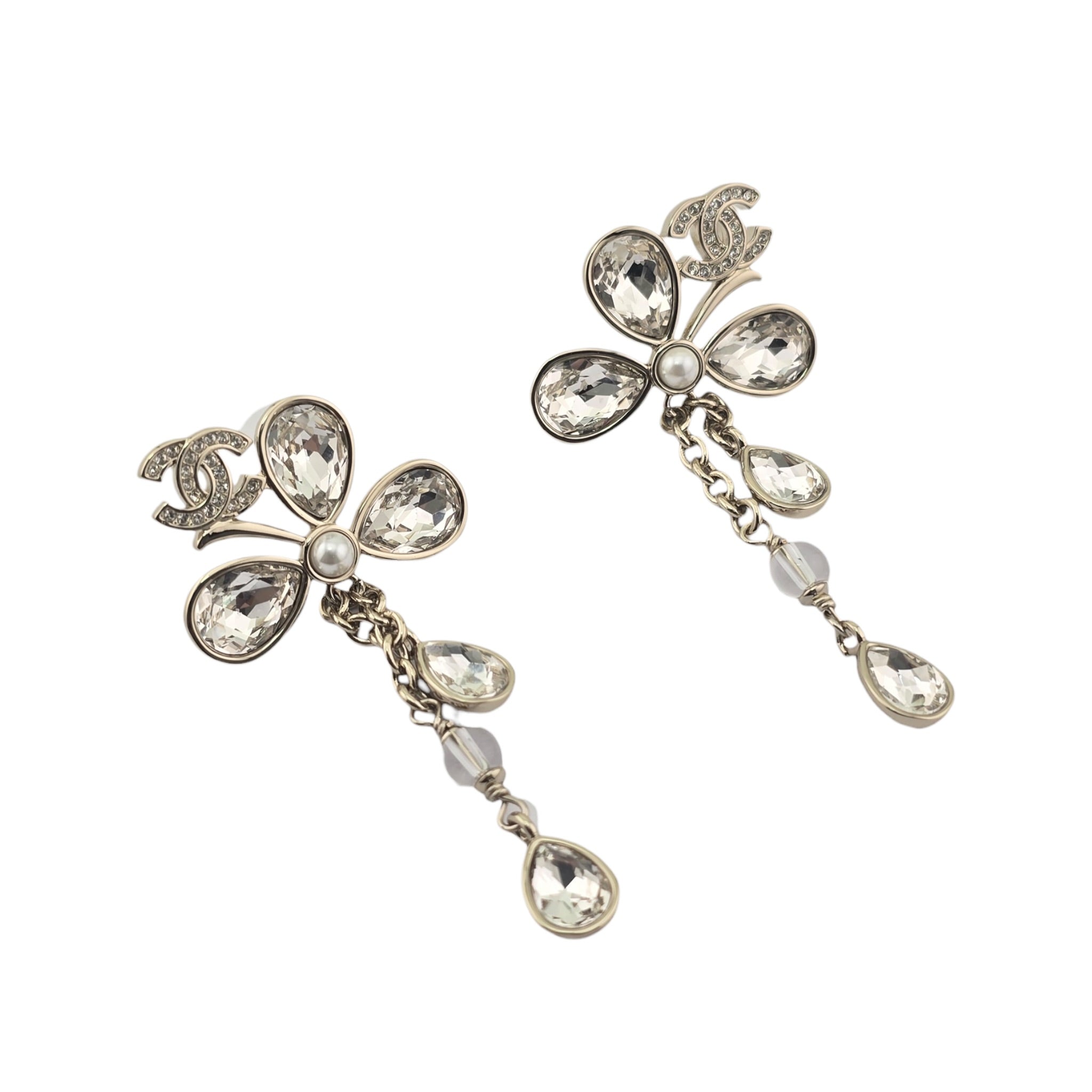 Chanel CC SS26 Crystal Drop Earrings 2026 CHANEL