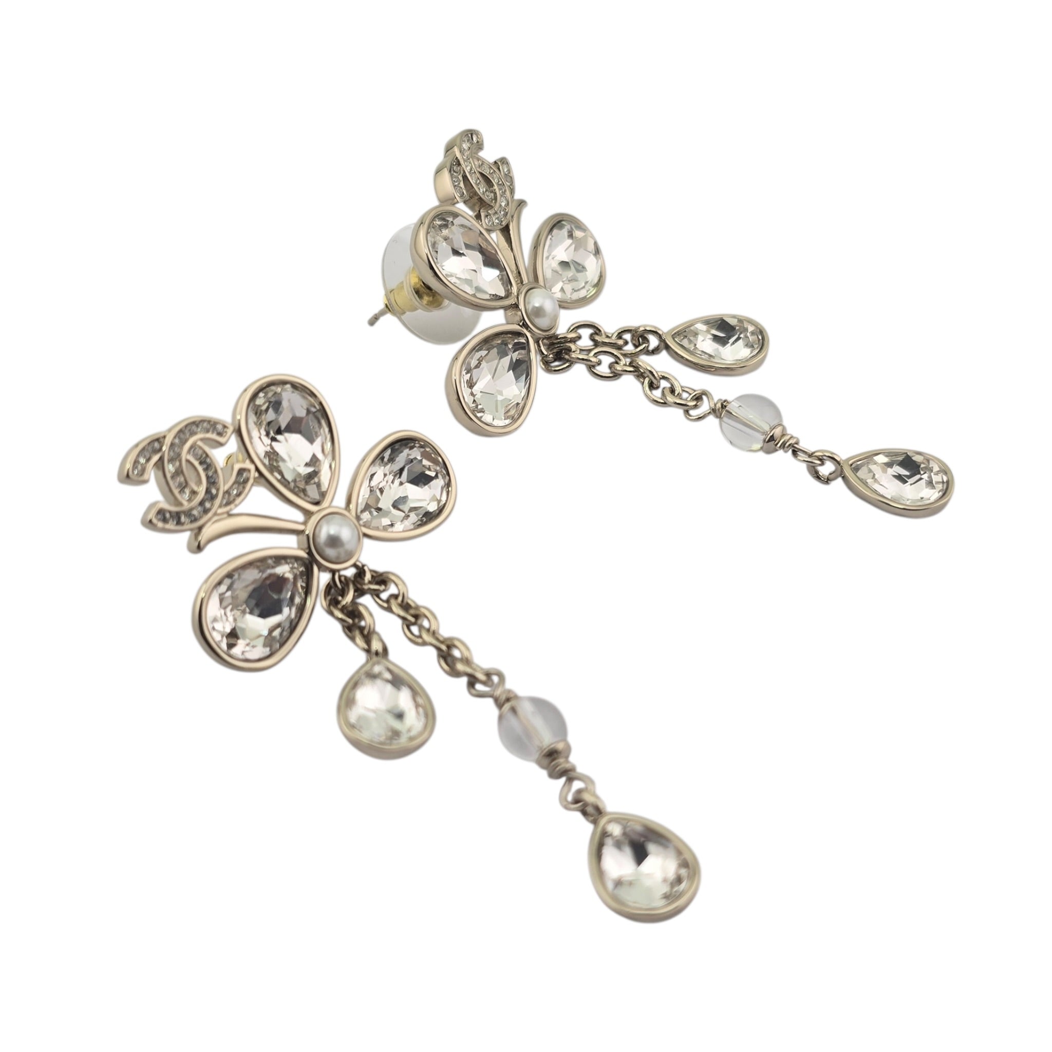 Chanel CC SS26 Crystal Drop Earrings 2026 CHANEL