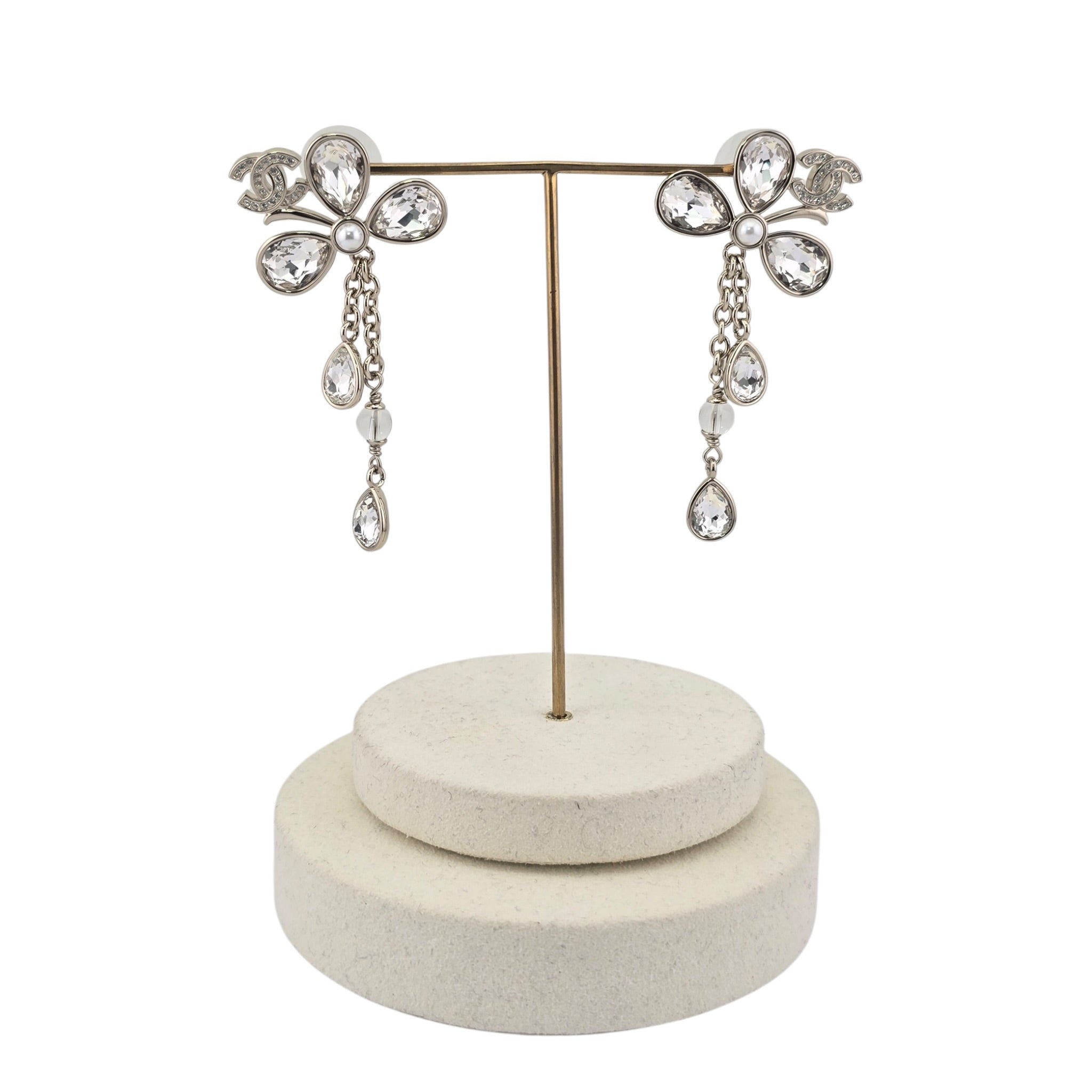 Chanel CC SS26 Crystal Drop Earrings 2026 CHANEL