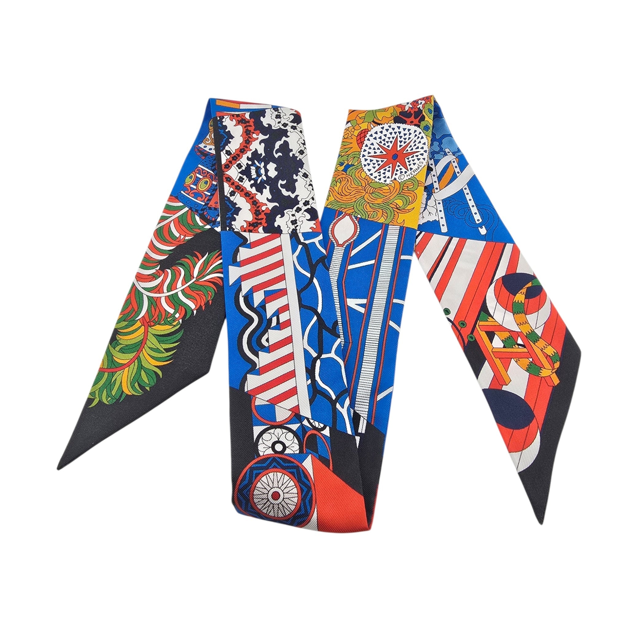Hermes Silk Twilly De l'Ombrelle aux Duels HERMES